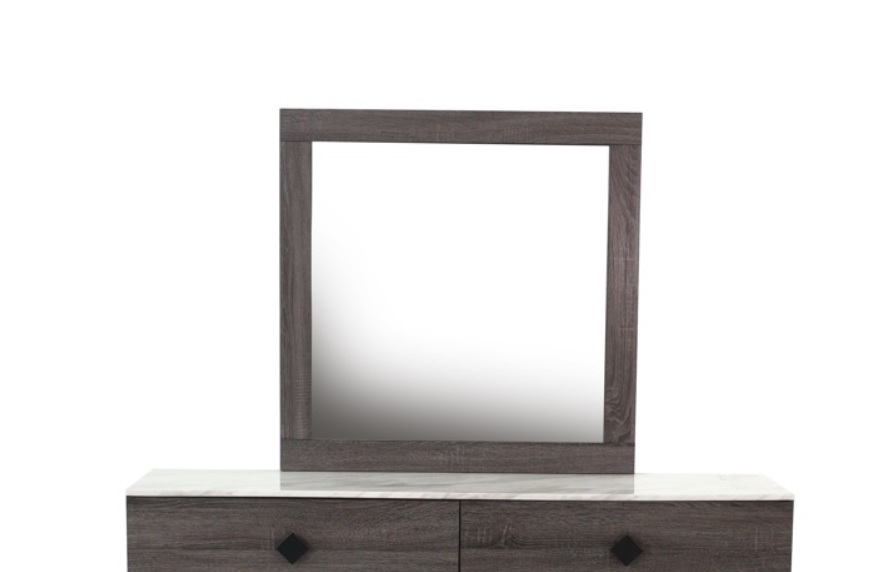 Poundex Foil Grey Mirror