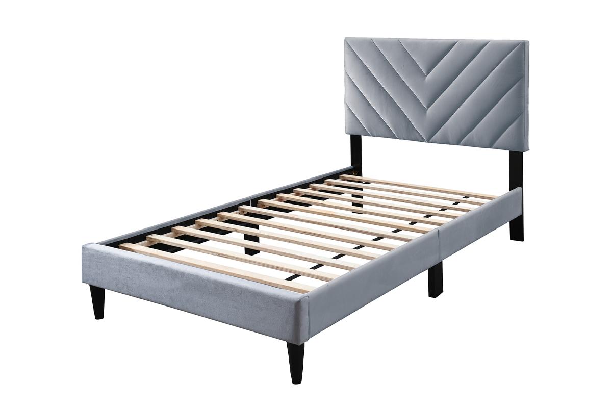 Poundex Grey Full Bed