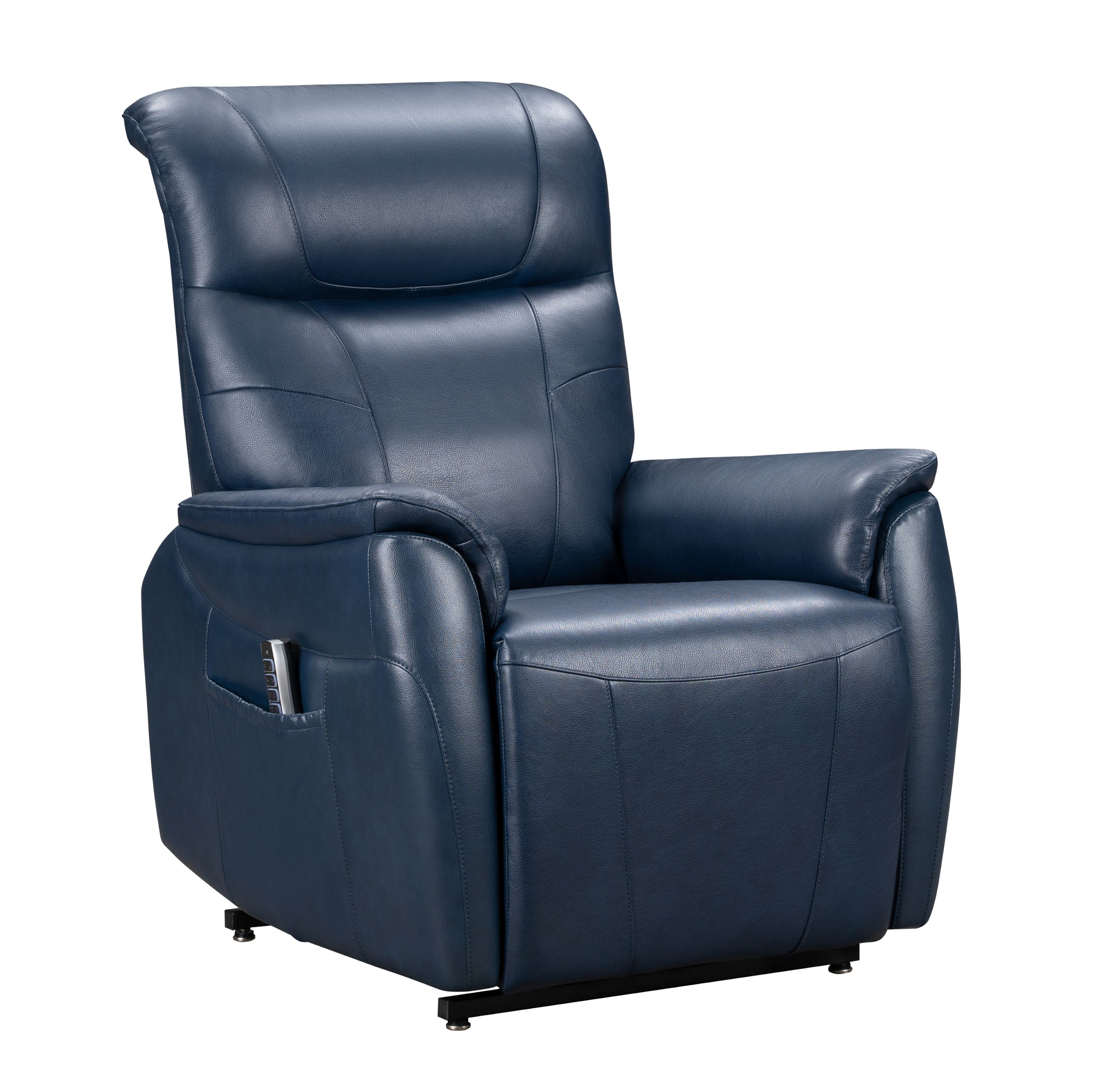 Barcalounger Leighton Marco Navy Blue Power Lift Recliner