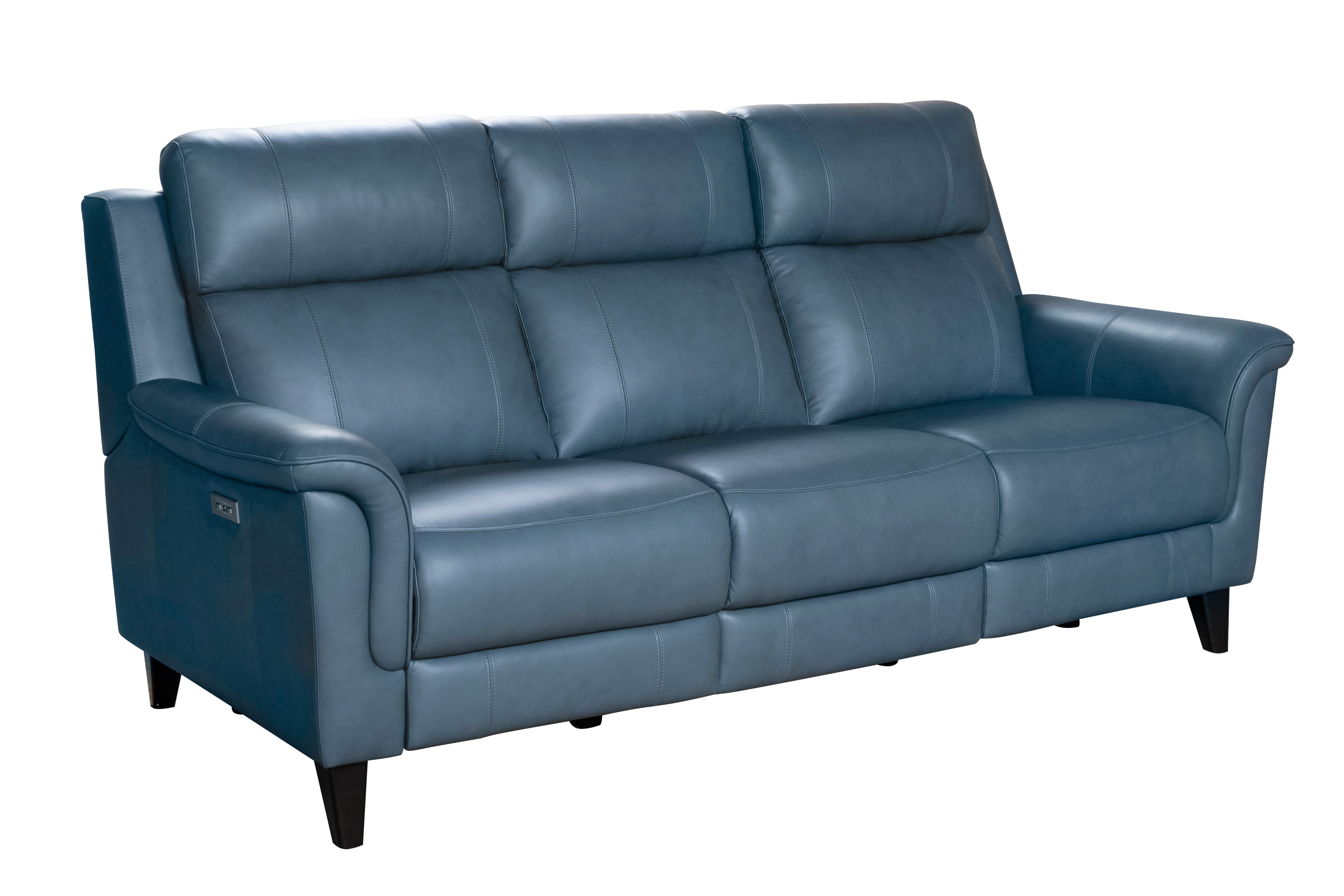 Barcalounger Kester Masen Blue Gray Power Reclining Sofa