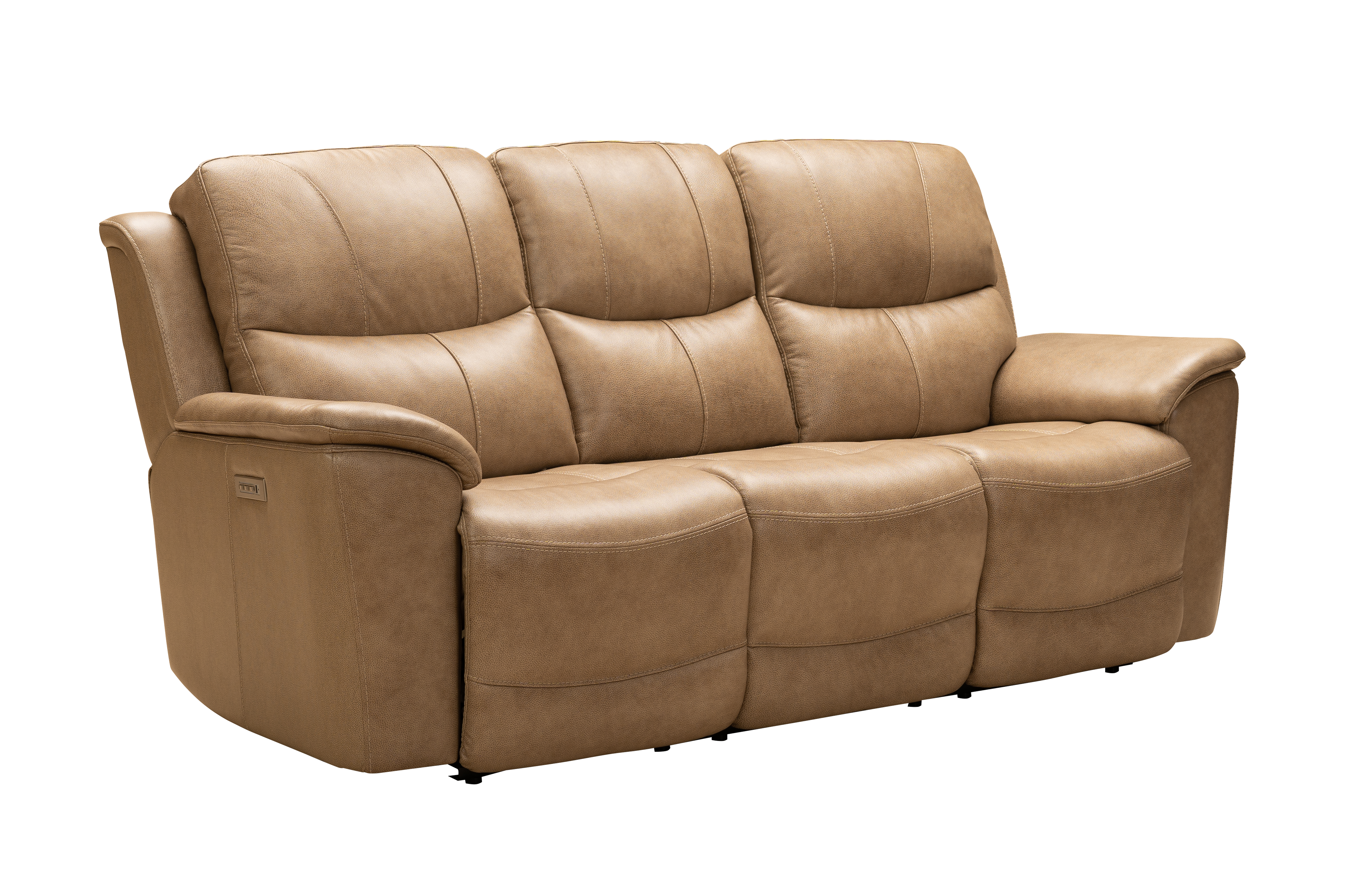 Barcalounger Kaden Elliott Taupe Power Reclining Sofa