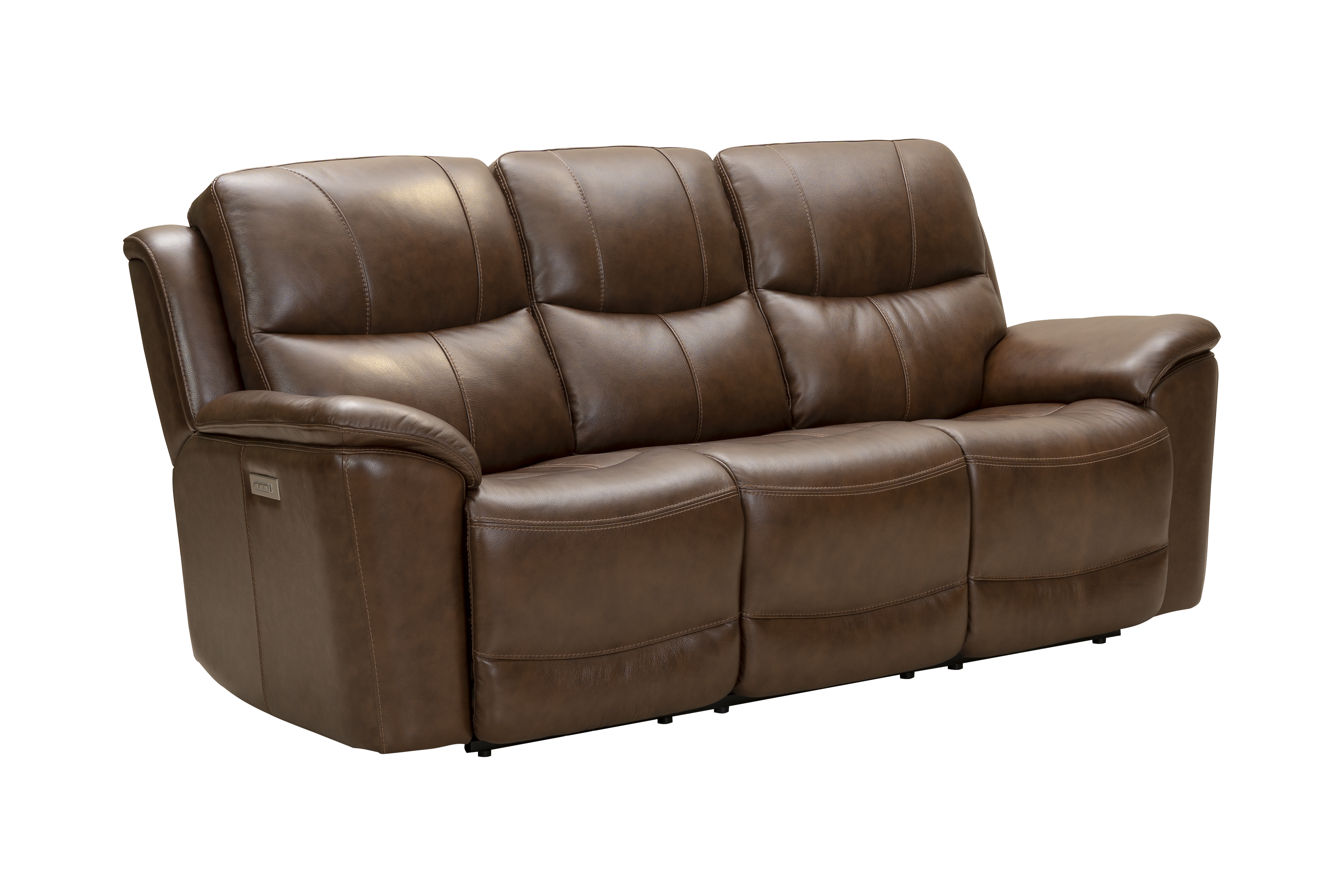 39PHL-3665 Kaden Power Reclining Sofa w/Power Head Rests & Power Lumbar - 3724-86 Jarod Brown / leather match