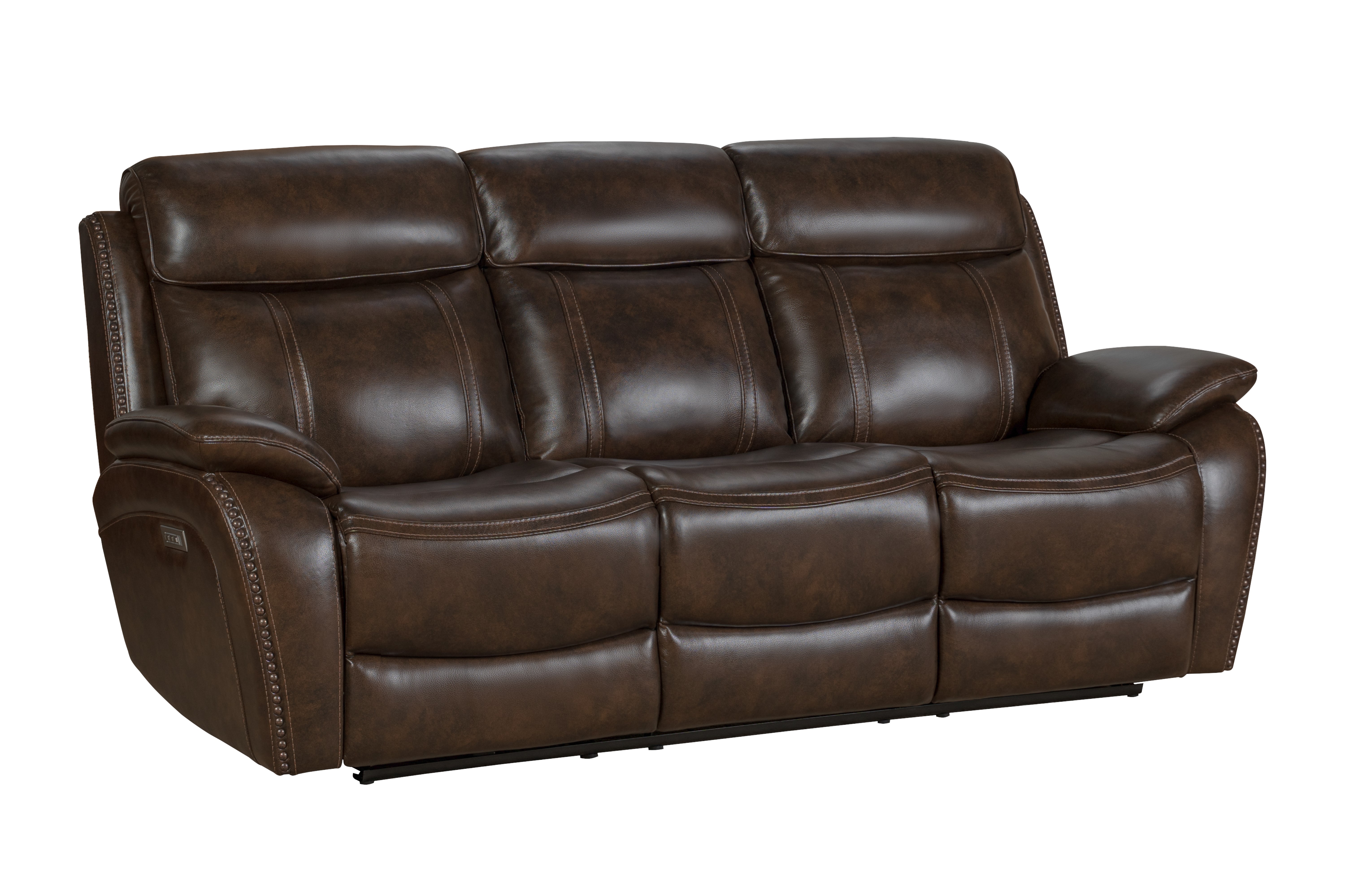 Barcalounger Sandover Tri Tone Chocolate Power Reclining Sofa