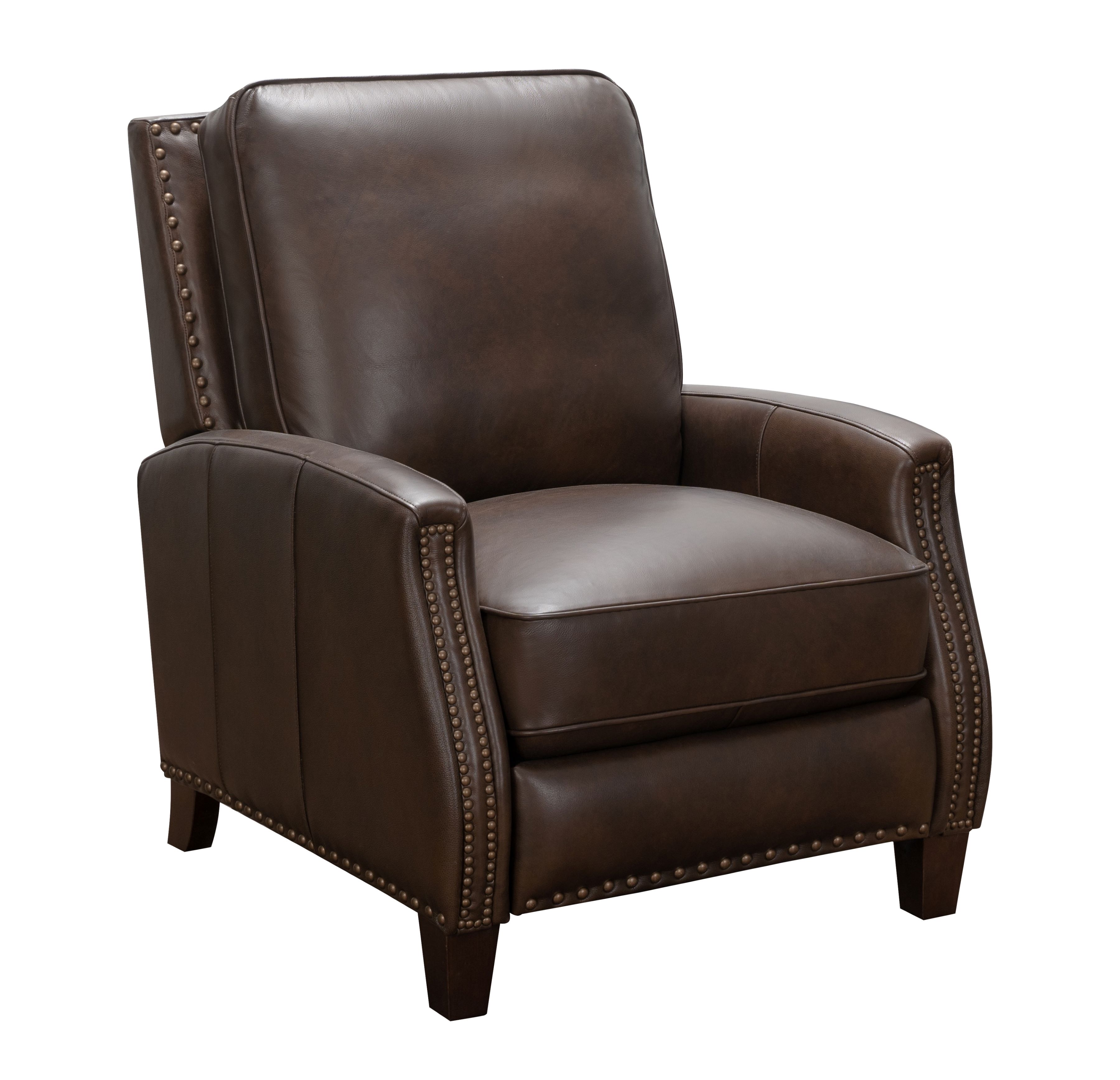 Barcalounger Melrose Ashford Walnut Push Thru The Arms Recliner