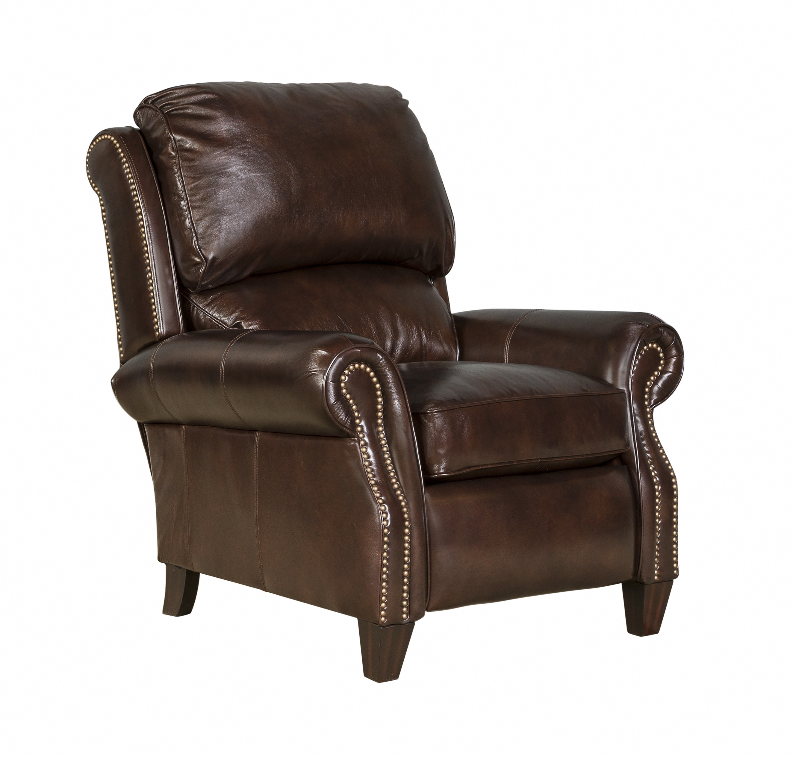 Barcalounger Churchill Double Fudge Push Thru The Arms Recliner