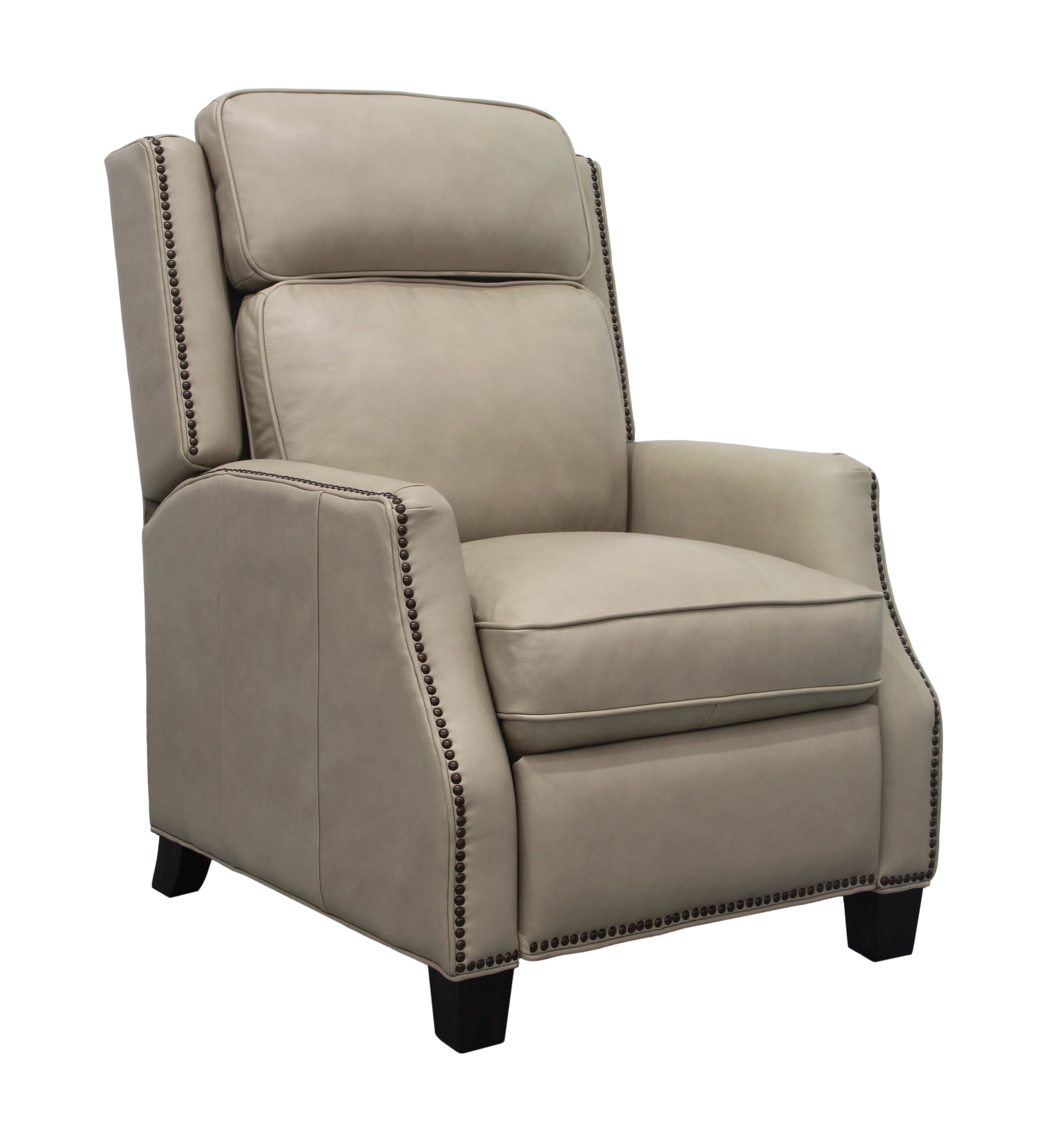 Barcalounger Van Buren Shoreham Cream Push Thru The Arms Recliner