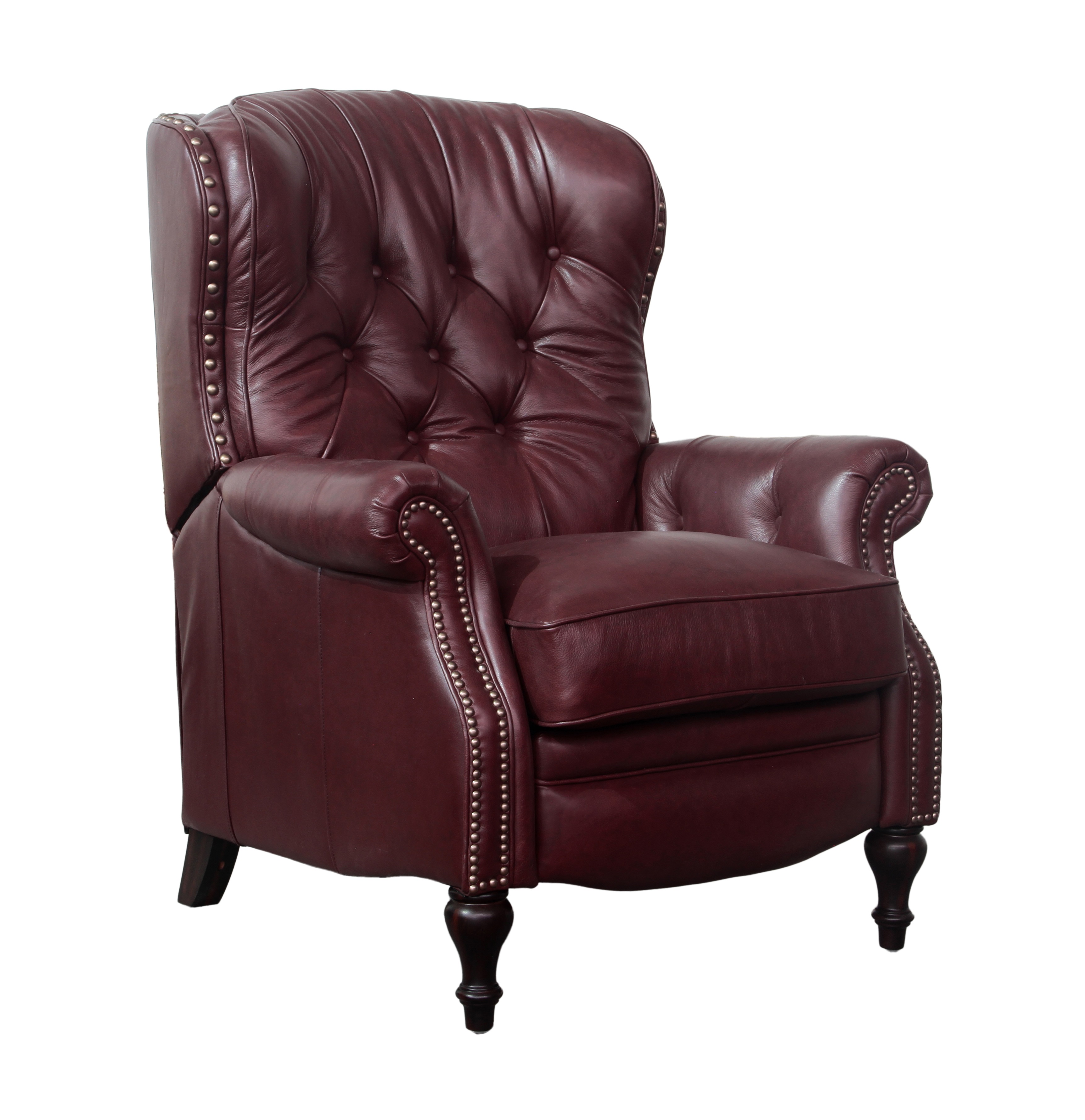 Barcalounger Kendall Shoreham Wine Push Thru The Arms Recliner