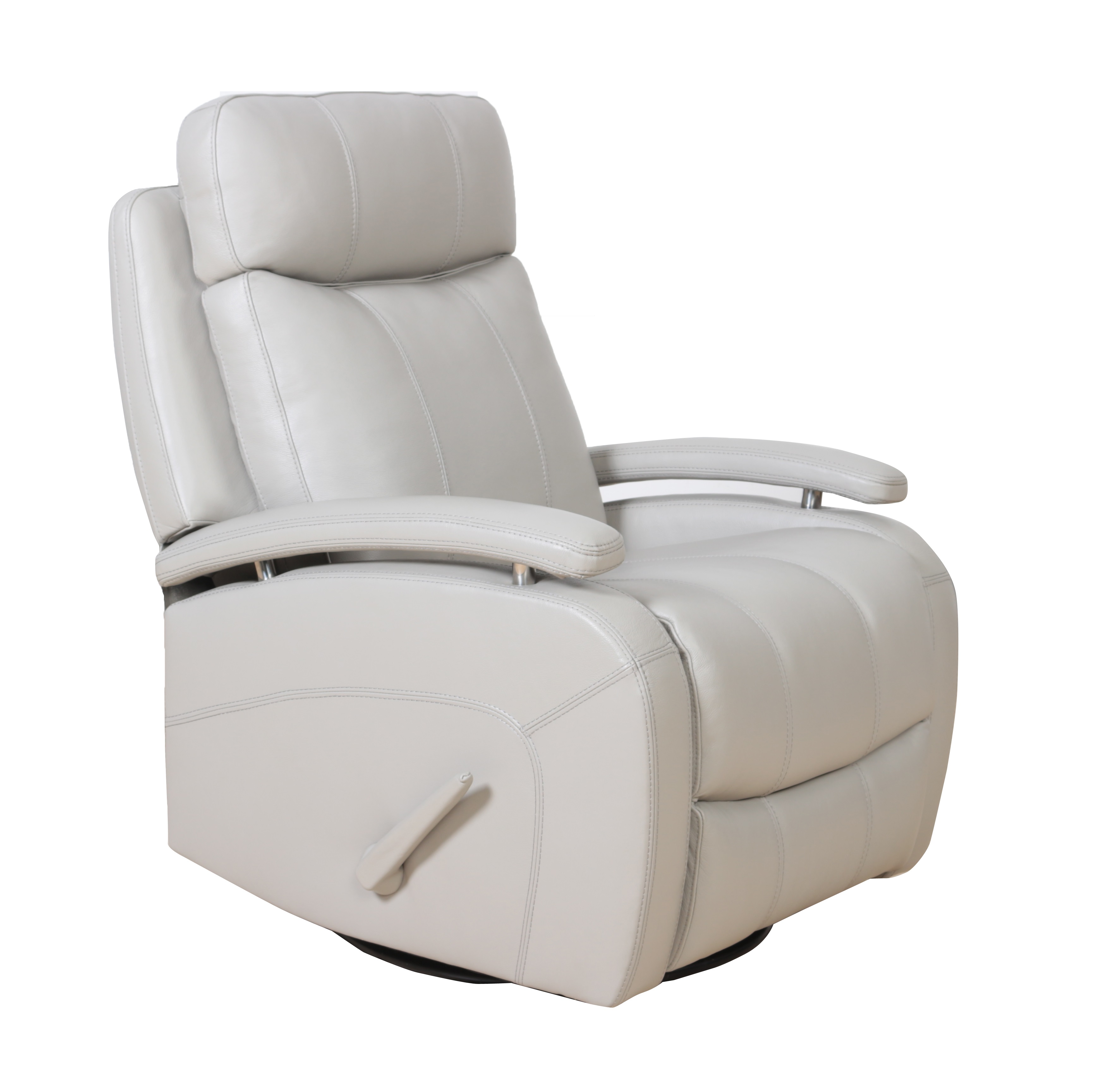 Barcalounger Duffy Gable Dove Swivel Glider Recliner