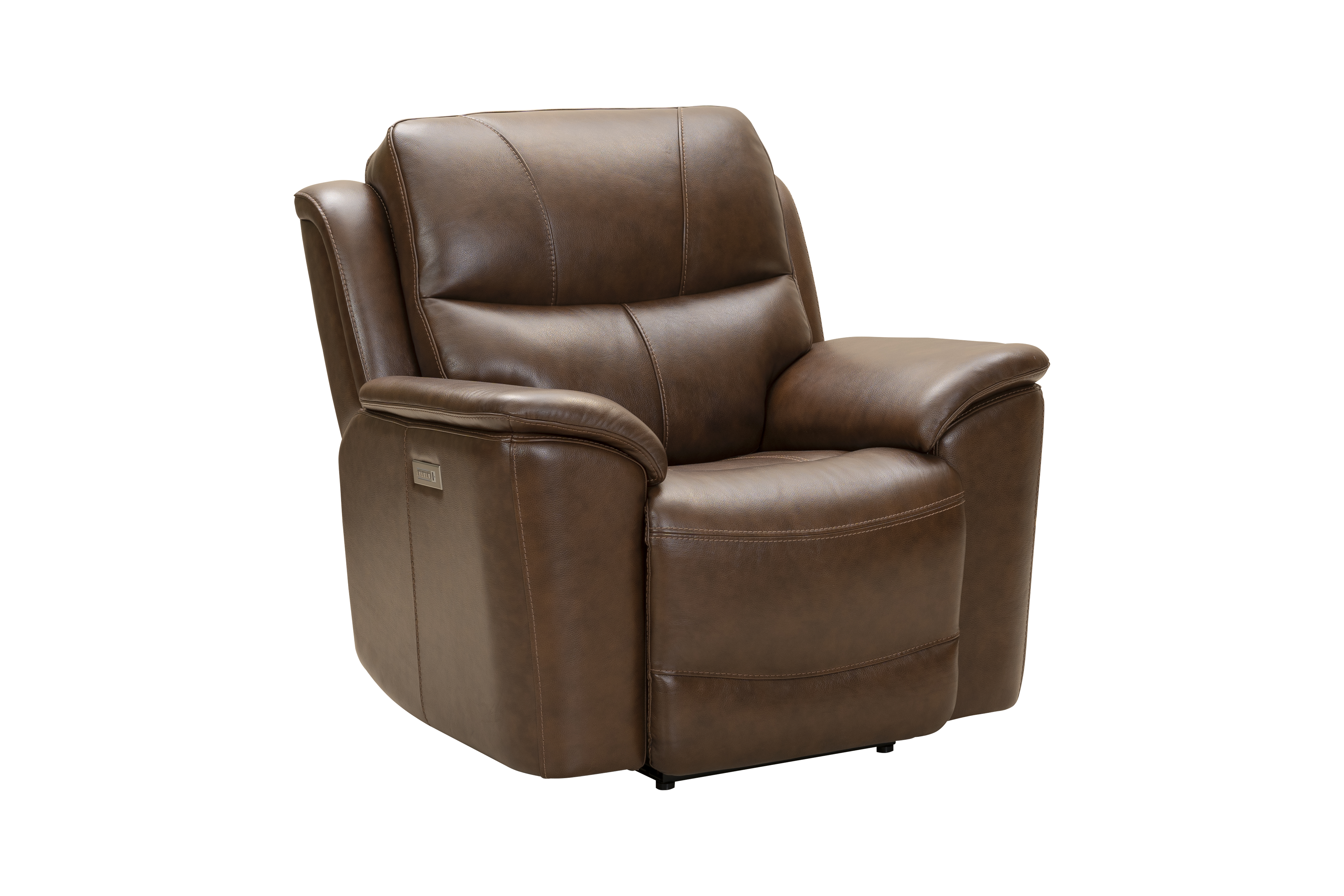 9PHL-3665 Kaden Power Recliner w/Power Head Rest & Power Lumbar - 3724-86 Jarod Brown / leather match