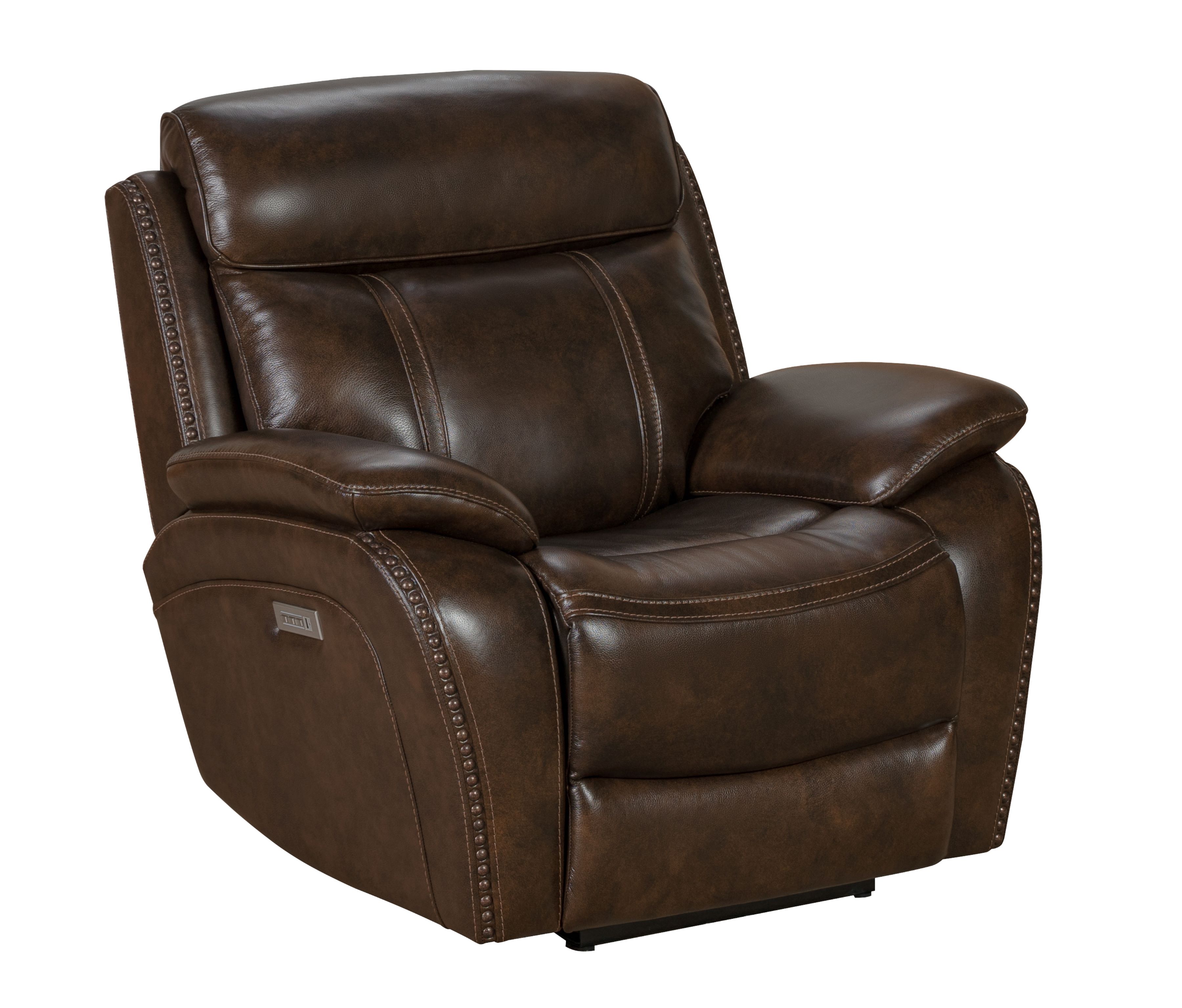Barcalounger Sandover Tri Tone Chocolate Power Recliner