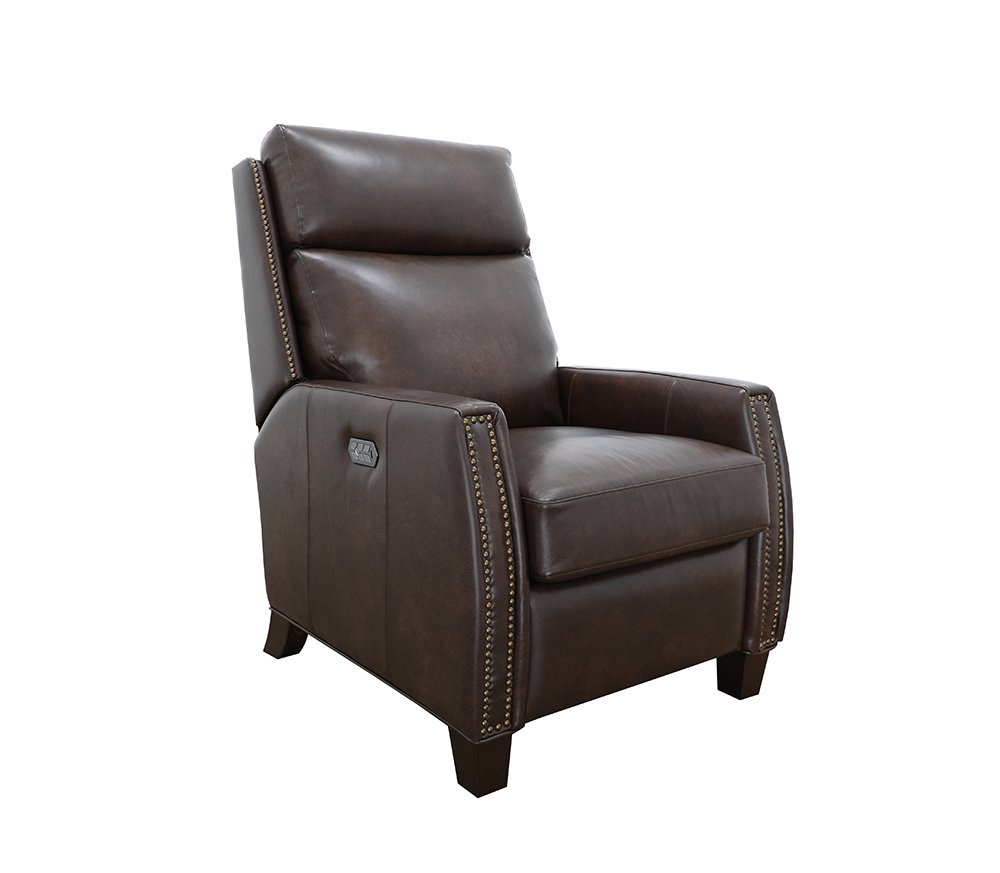 Barcalounger Anaheim Creede Fudge Power Recliner With Head Rest And Lumbar