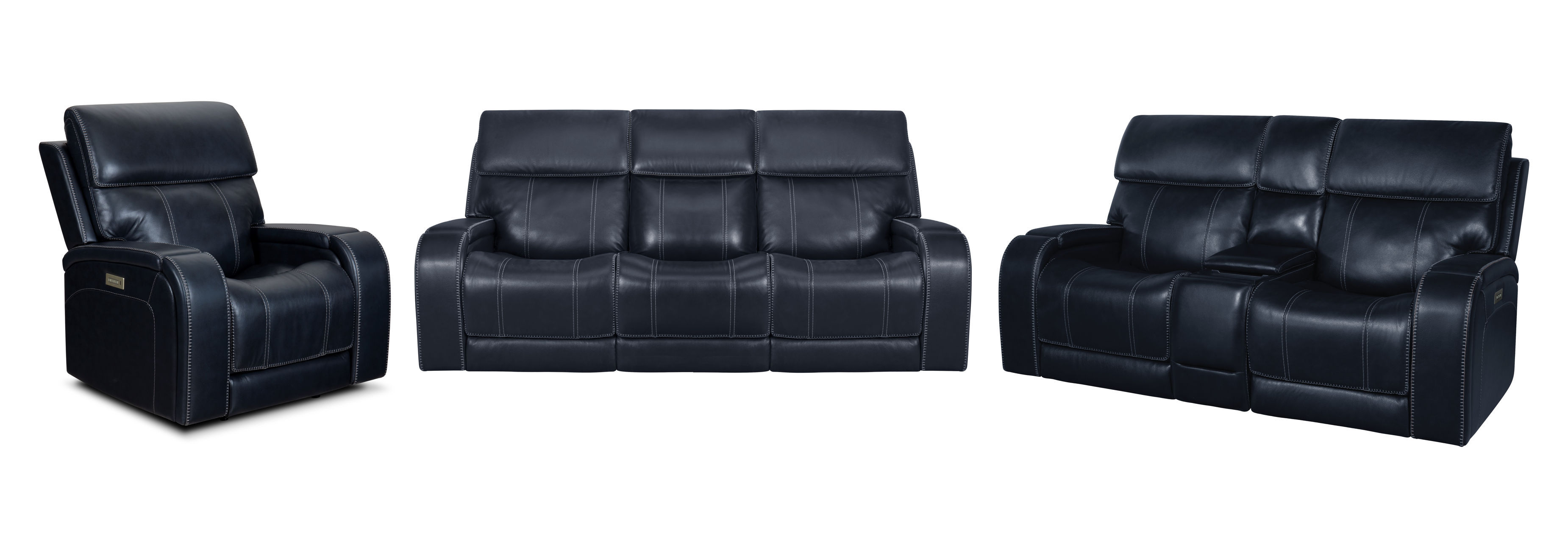 Barcalounger Glenwood Rainer Ocean 3pc Power Living Room Set