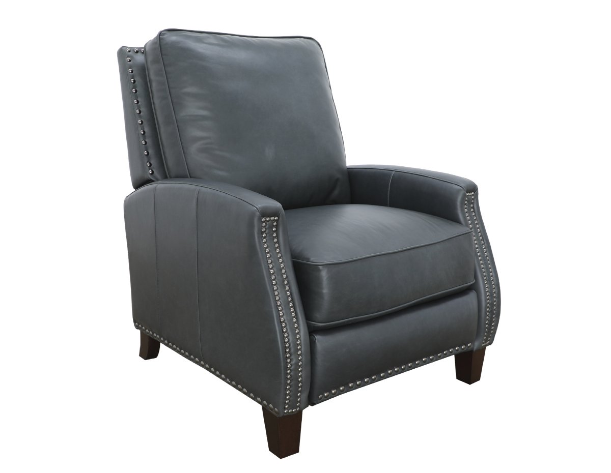 Barcalounger Melrose Clifton Gray Push Thru The Arms Recliner