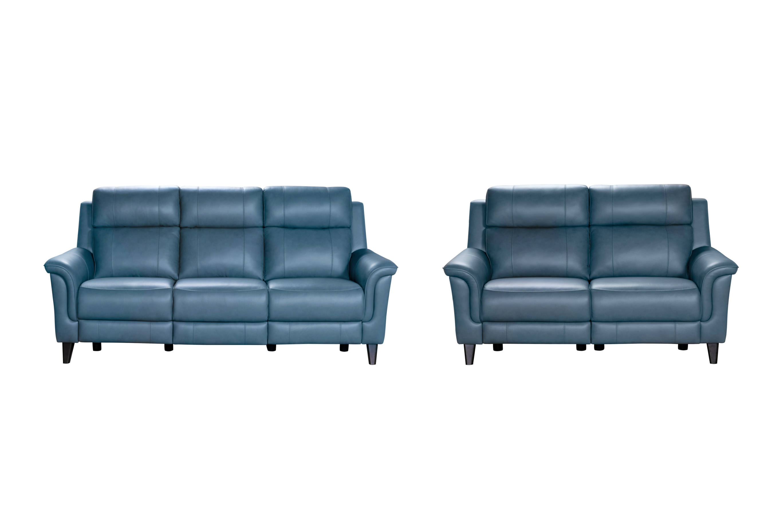 Barcalounger Kester Masen Blue Gray Power Reclining 2pc Living Room Set