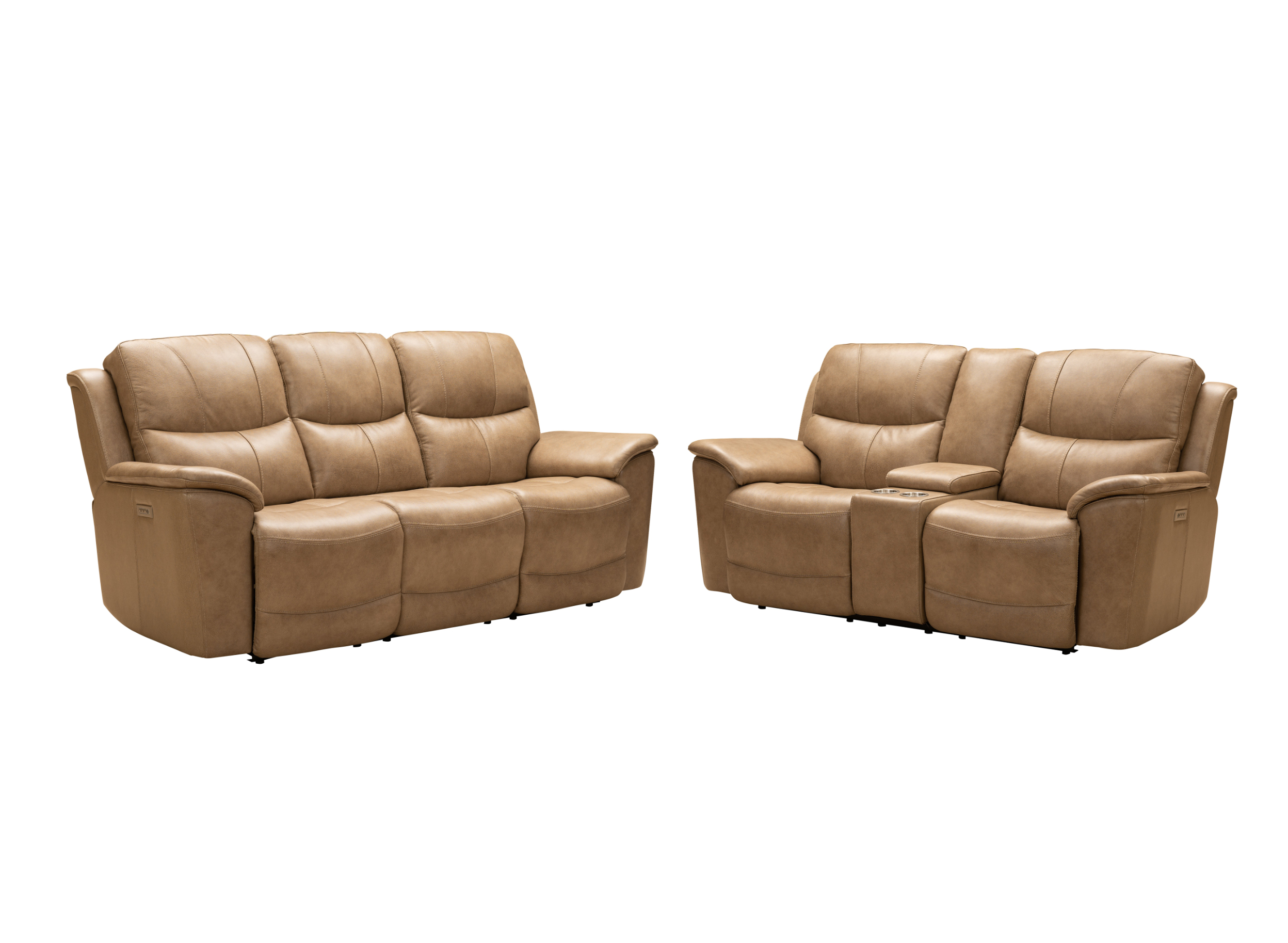 Barcalounger Kaden Elliott Taupe Power Reclining 2pc Living Room Set