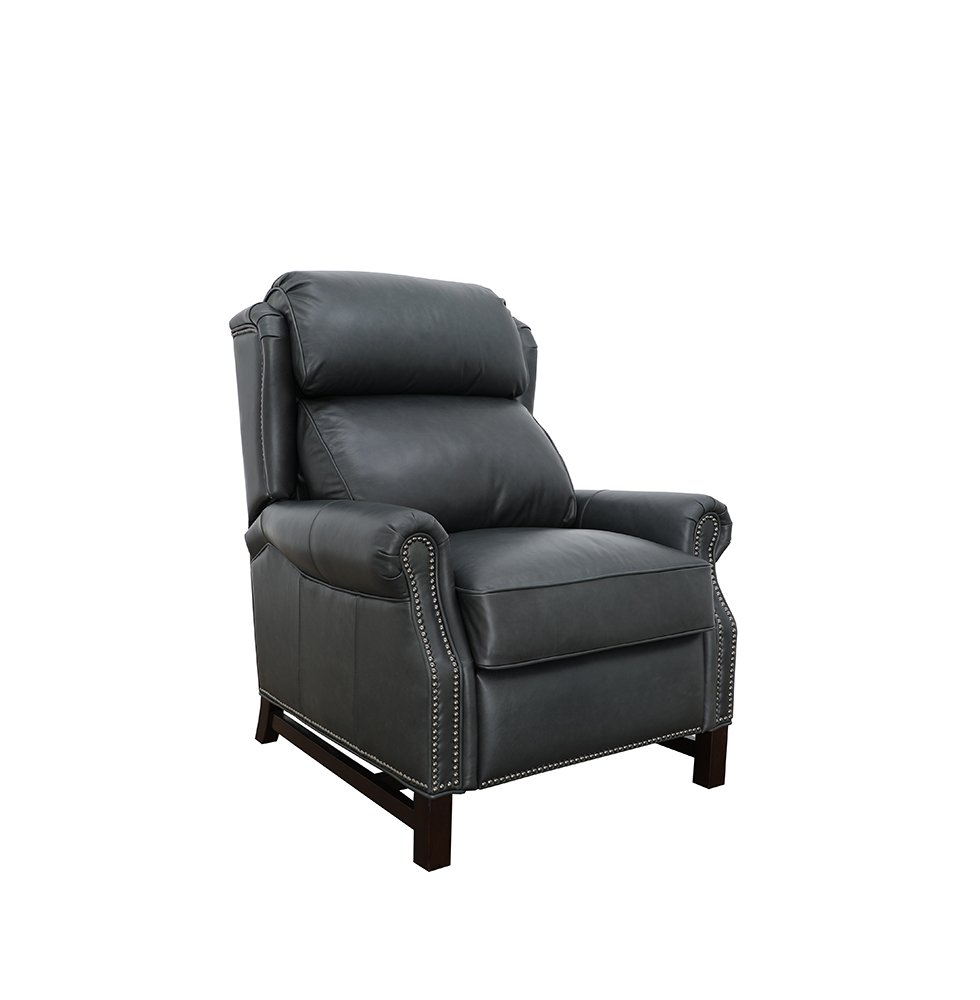 Barcalounger Thornfield Clifton Gray Push Thru The Arms Recliner