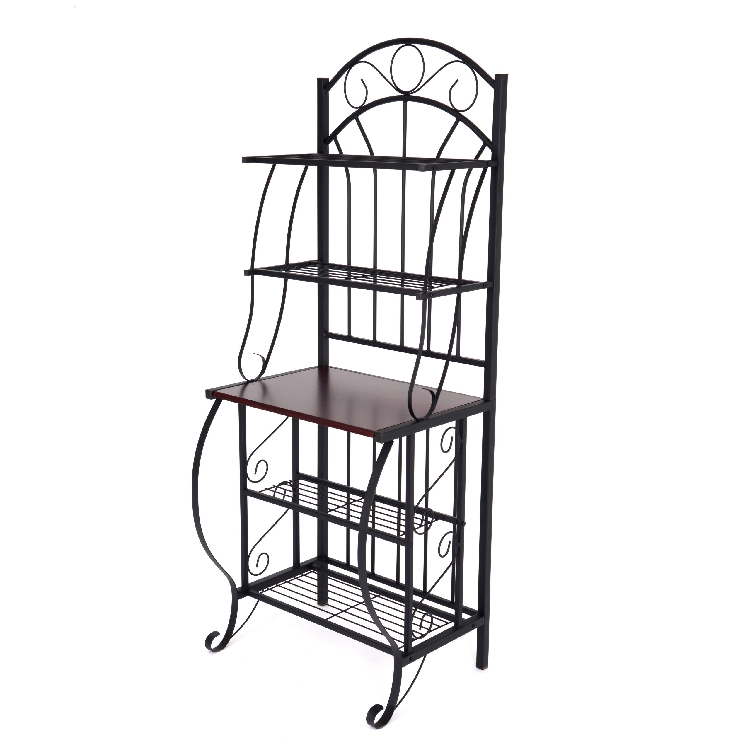 Boraam Valencia Black Bakers Rack