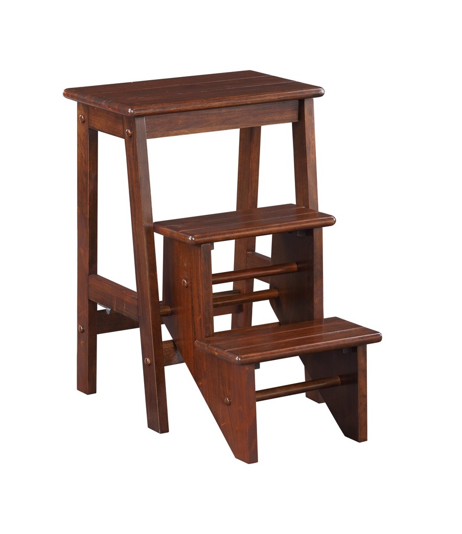 Boraam Niko Cappuccino Folding 24 Inch Step Stool