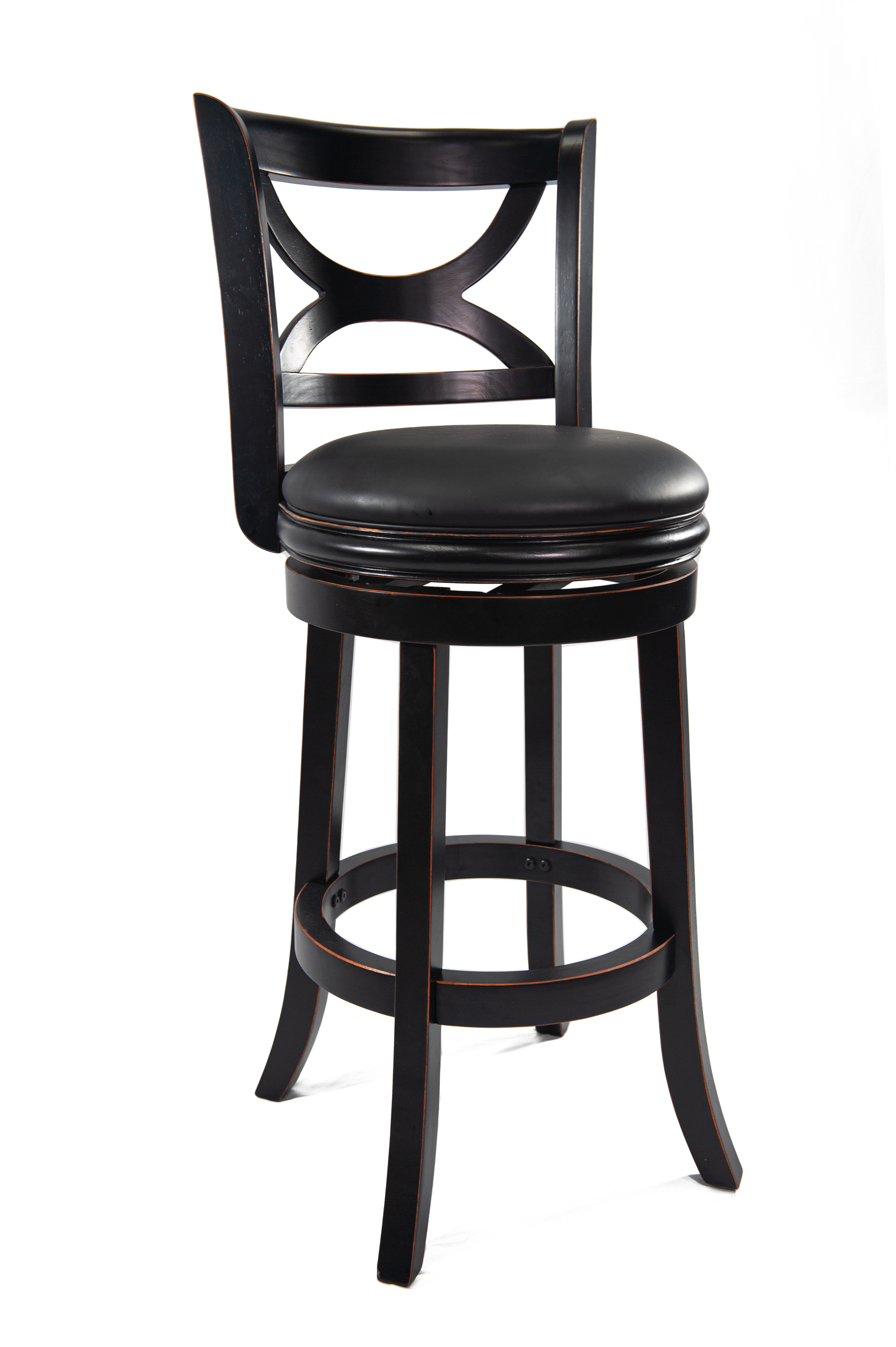 Boraam Florence Black Sandthru 29 Inch Swivel Bar Stool