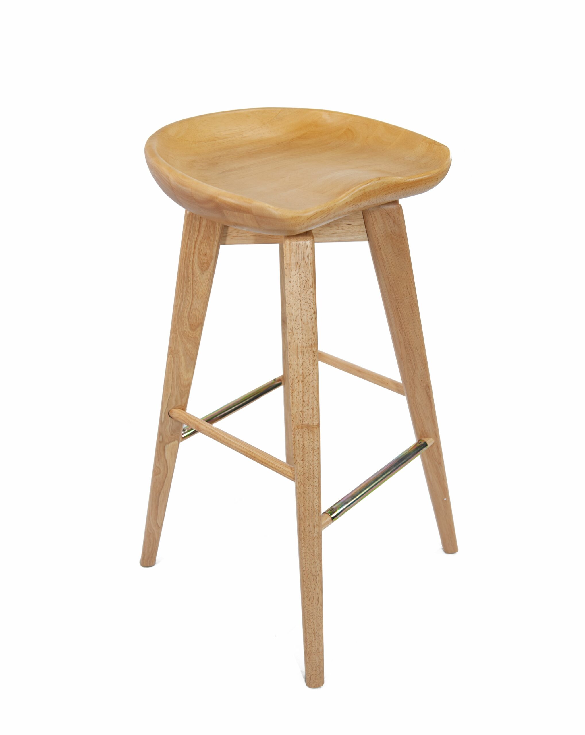 Boraam Bali Natural 24 Inch Backless Swivel Counter Stool