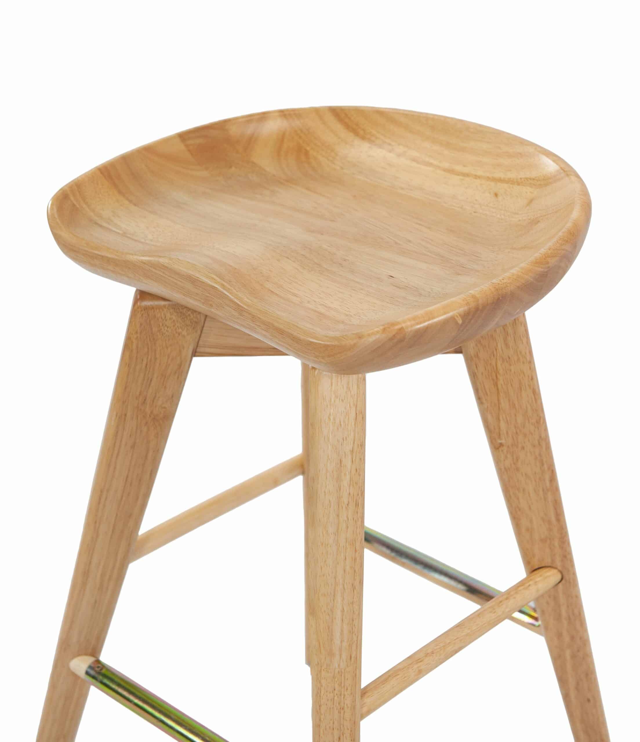 Boraam Bali Natural 24 Inch Backless Swivel Counter Stool
