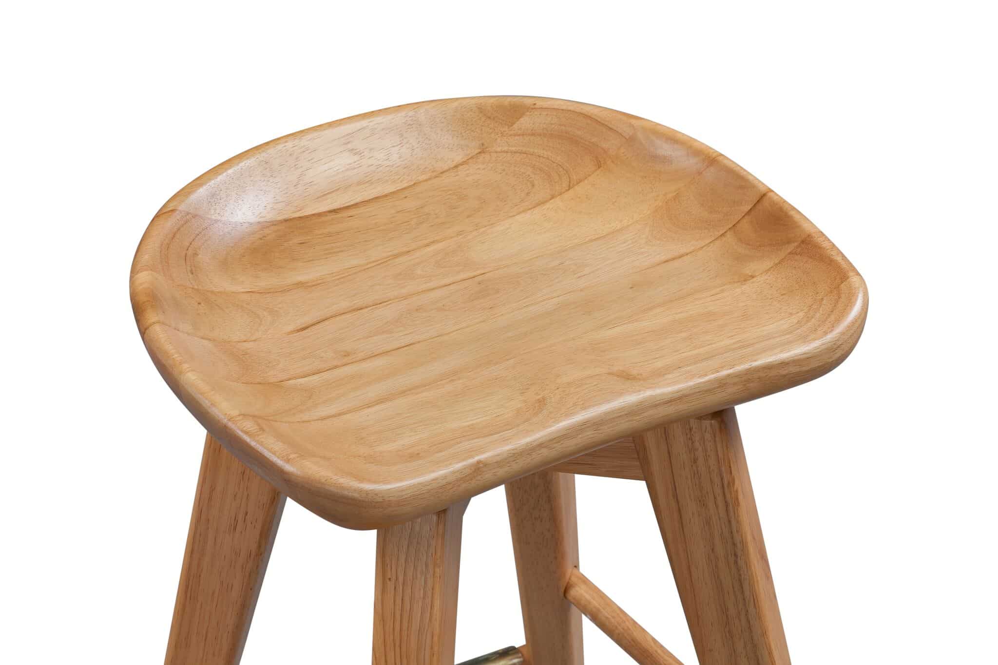 Boraam Bali Natural 29 Inch Backless Swivel Bar Stool