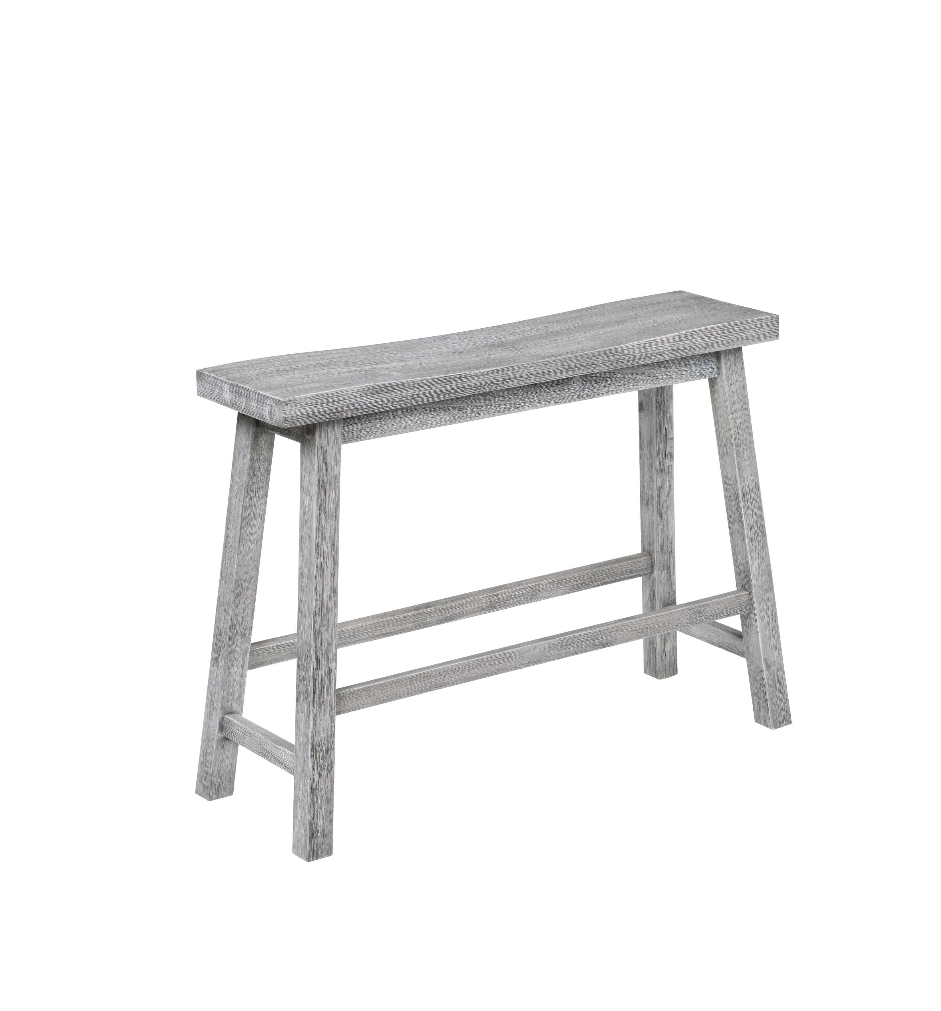 Boraam Sonoma Storm Gray Wire Brush Dining Bench