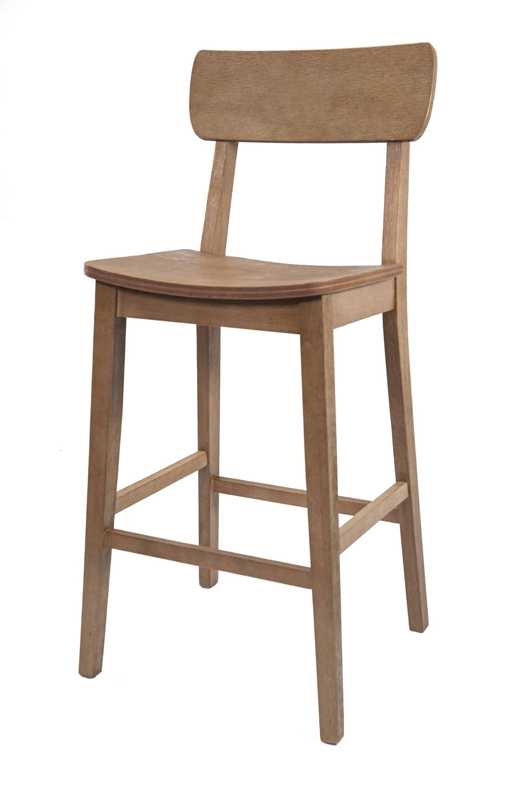 Boraam Torino Barnwood Wire Brush 29 Inch Wood Bar Stool