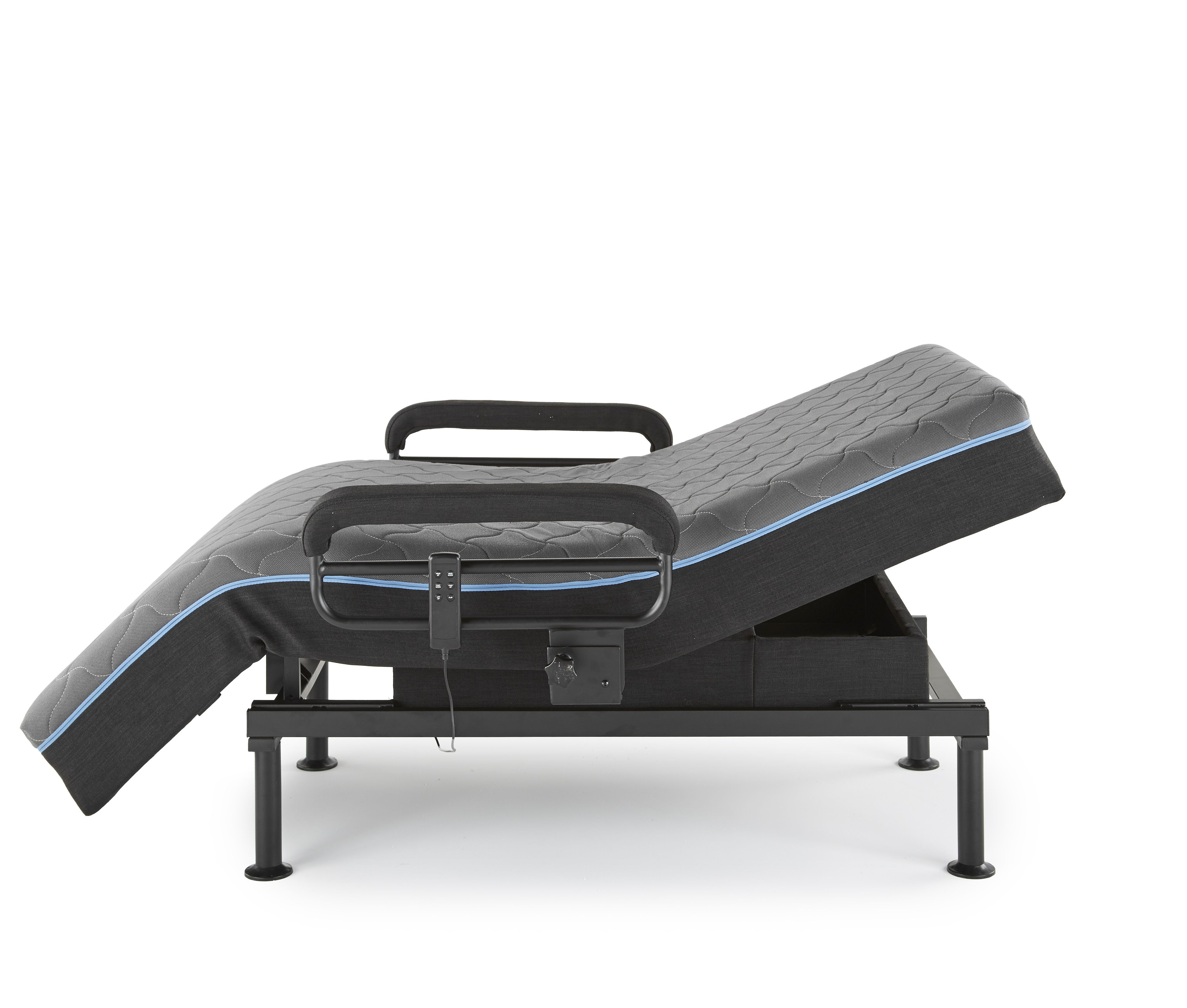 Bernold Living Ezy Adjustable 80 Inch Out Bed With Mattress BRND-100-106EZB-M