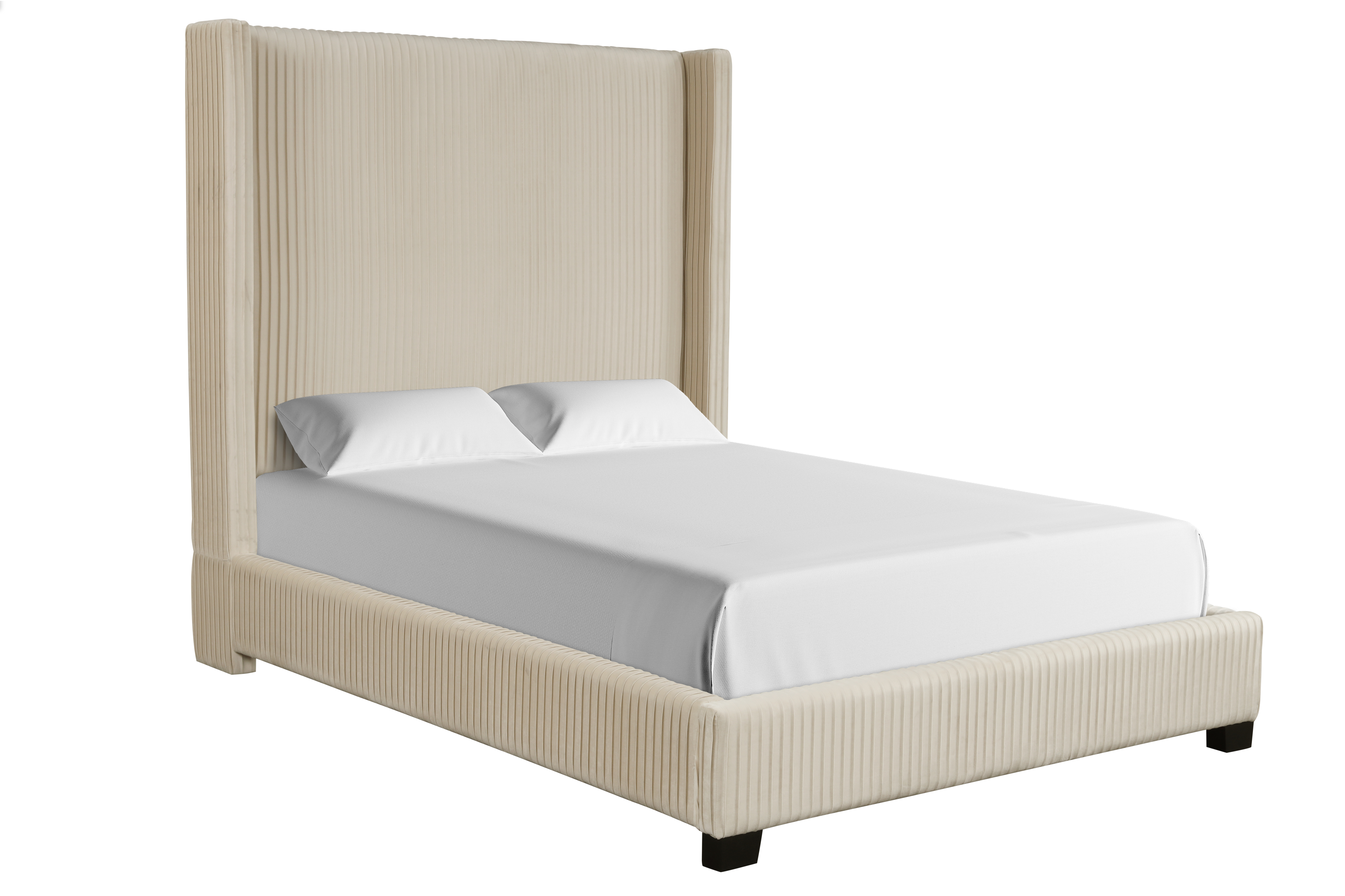 Bernold Living Luca Cream Upholstered Queen Bed