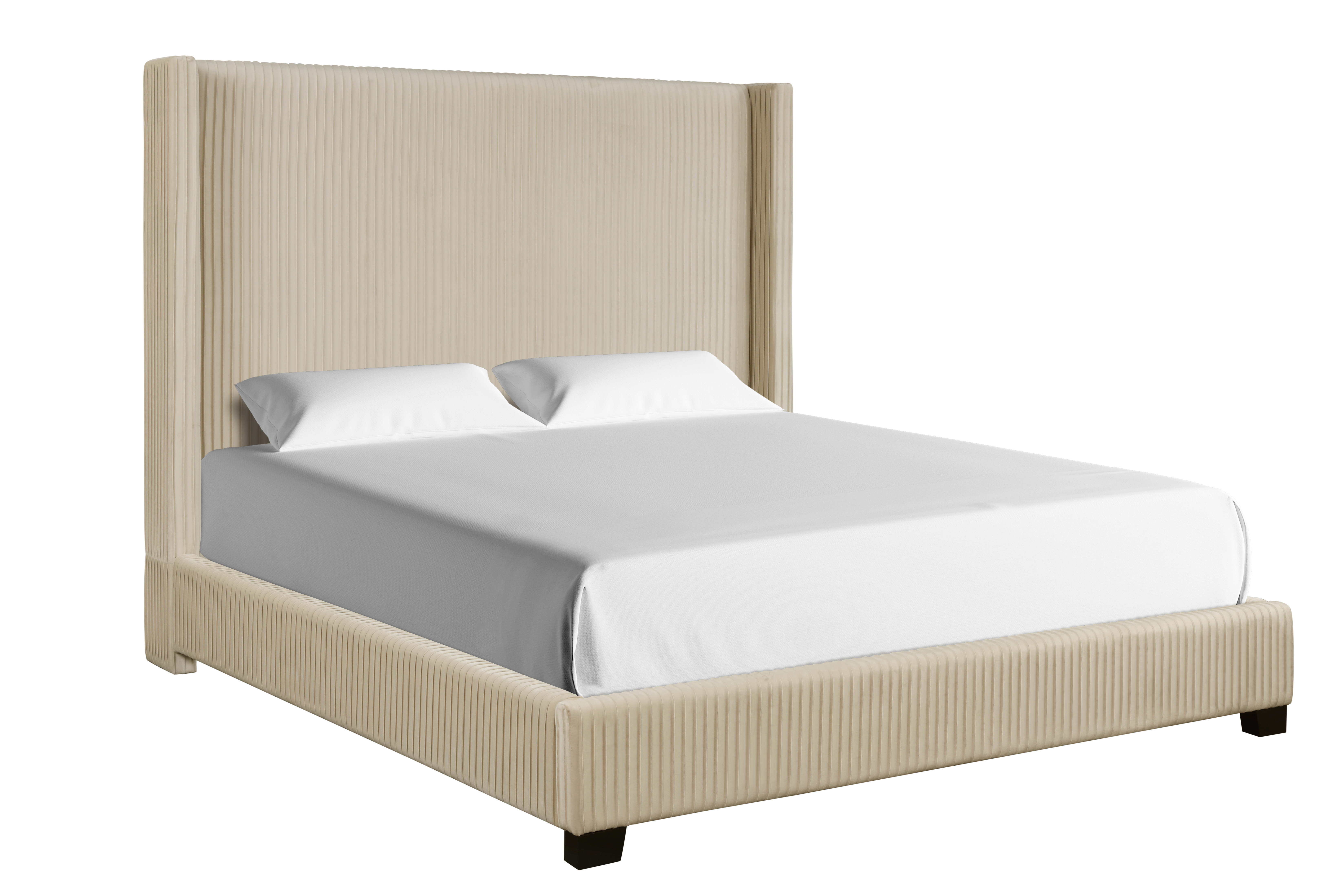 Bernold Living Luca Cream Upholstered King Bed