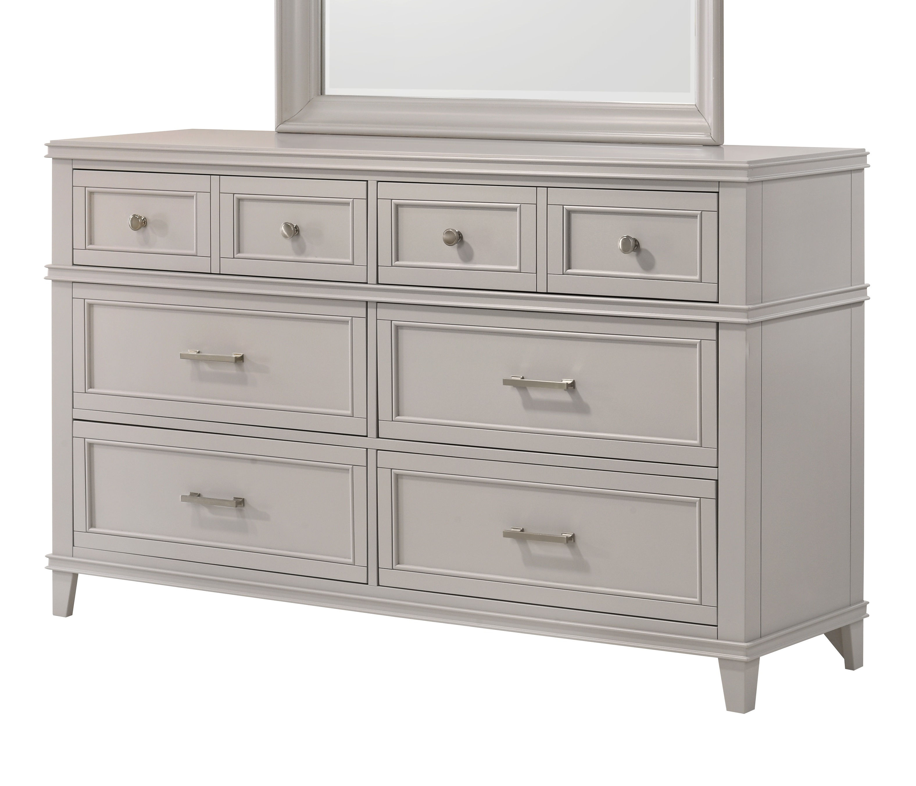Gray Nova II 6 Drw Dresser