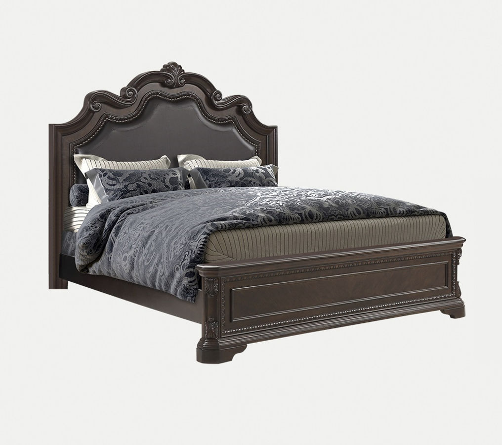 Bernold Living Coventry Mahogany Panel Queen Bed