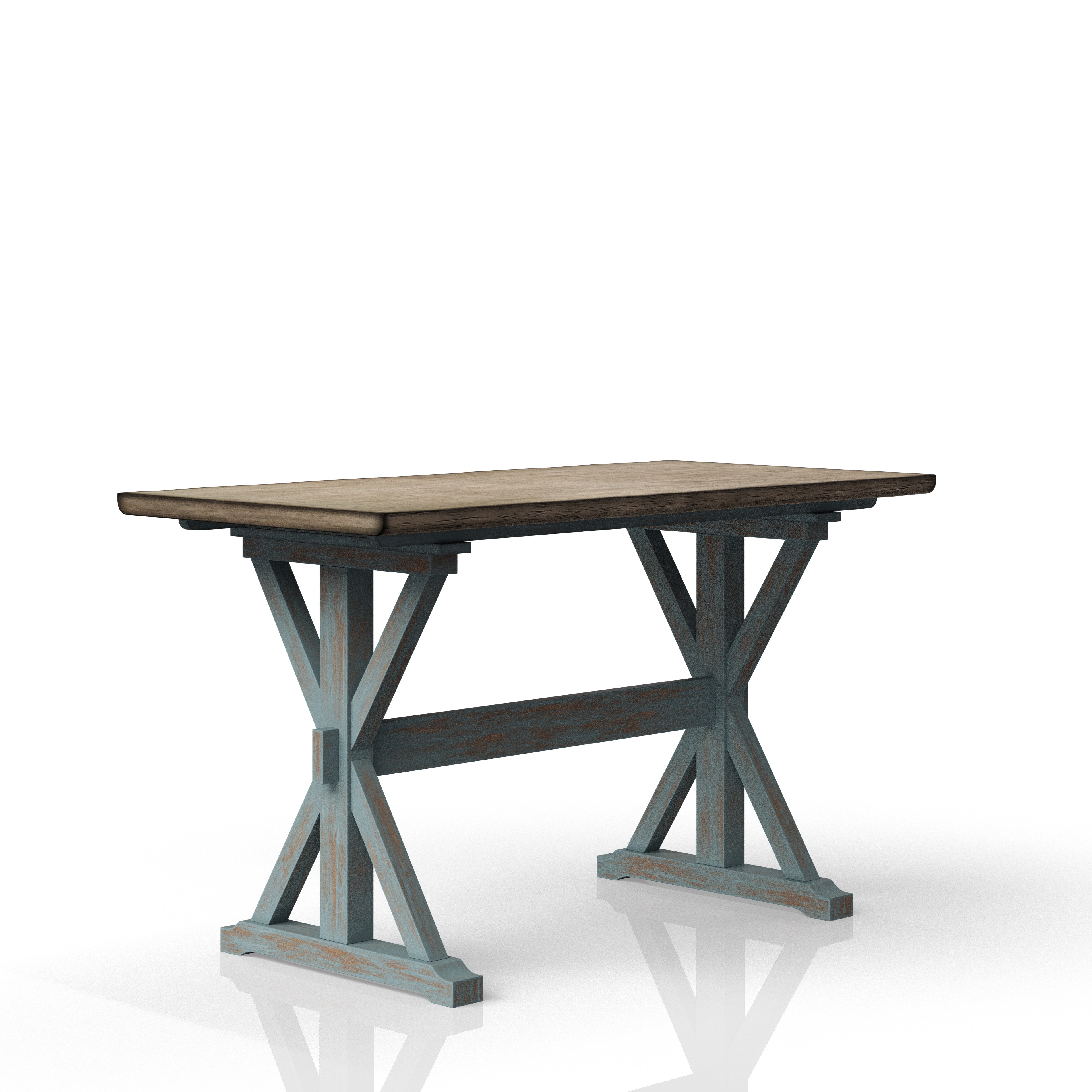 Bernold Living Summerville II Light Blue Rustic Counter Dining Table