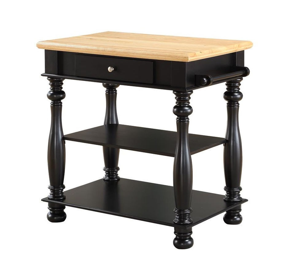 Bernold Living Avondale Black Kitchen Island