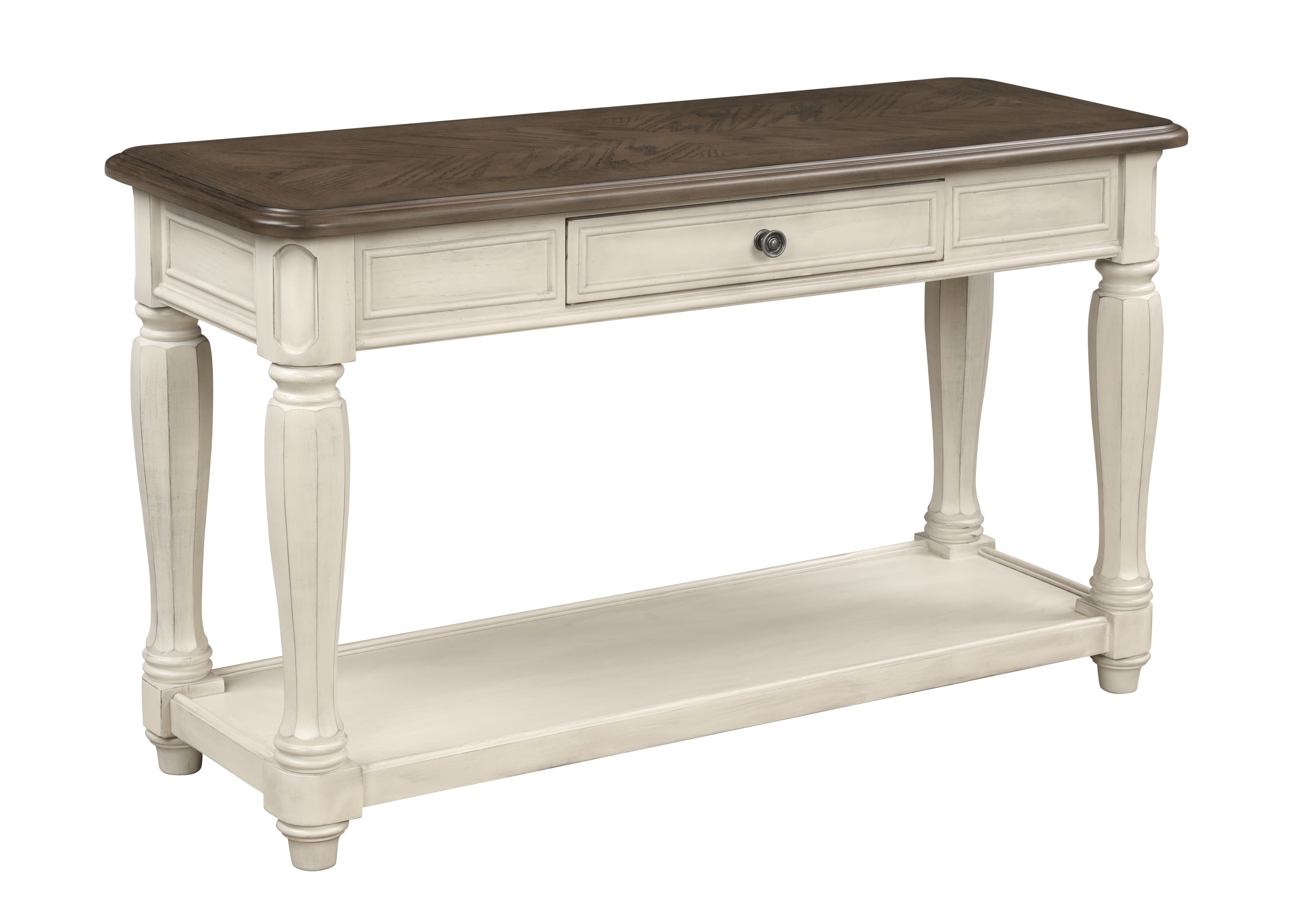 Bernold Living Linden White Ebony Console Table