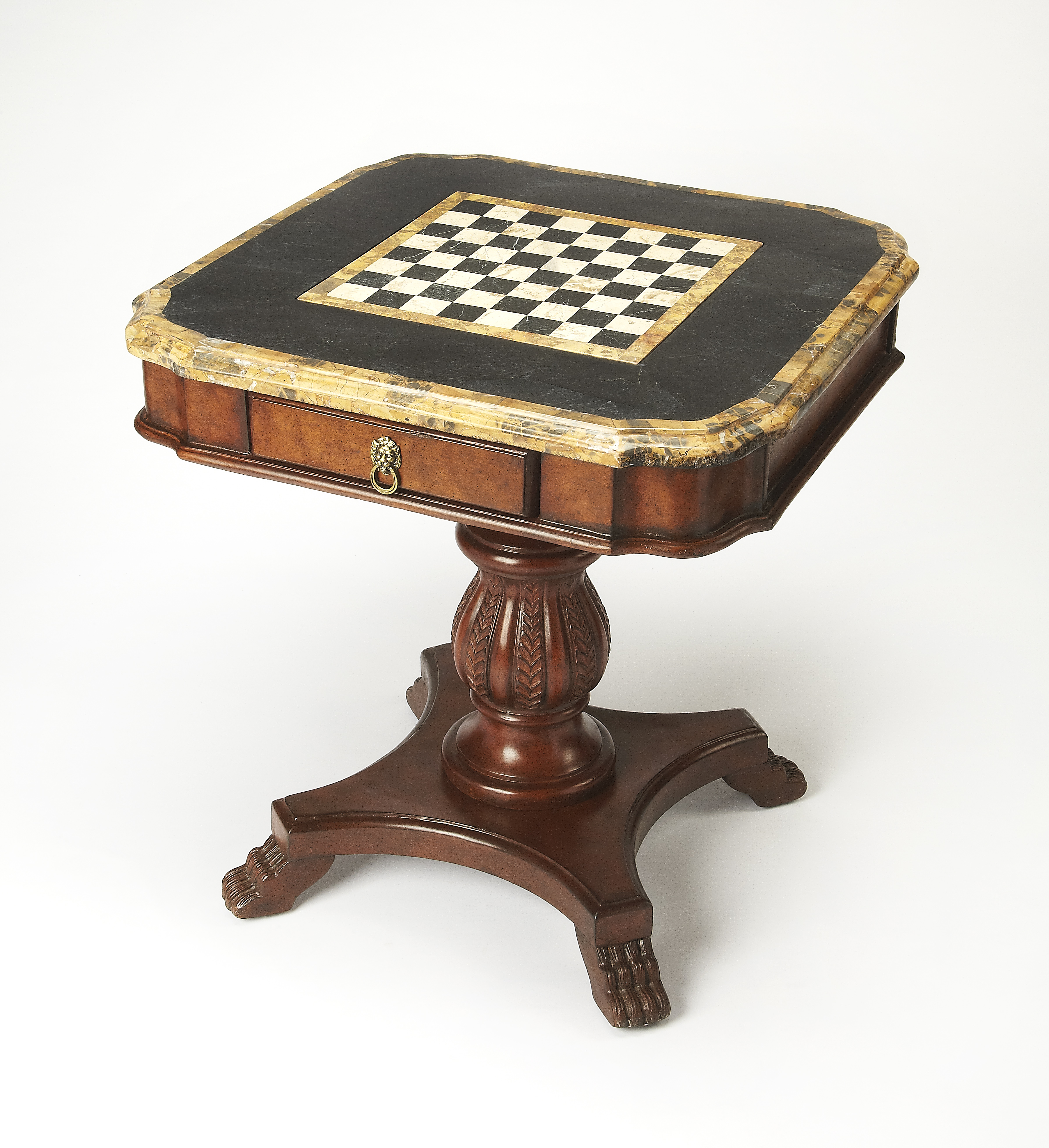 Butler Specialty Heritage Carlyle Fossil Stone Game Table