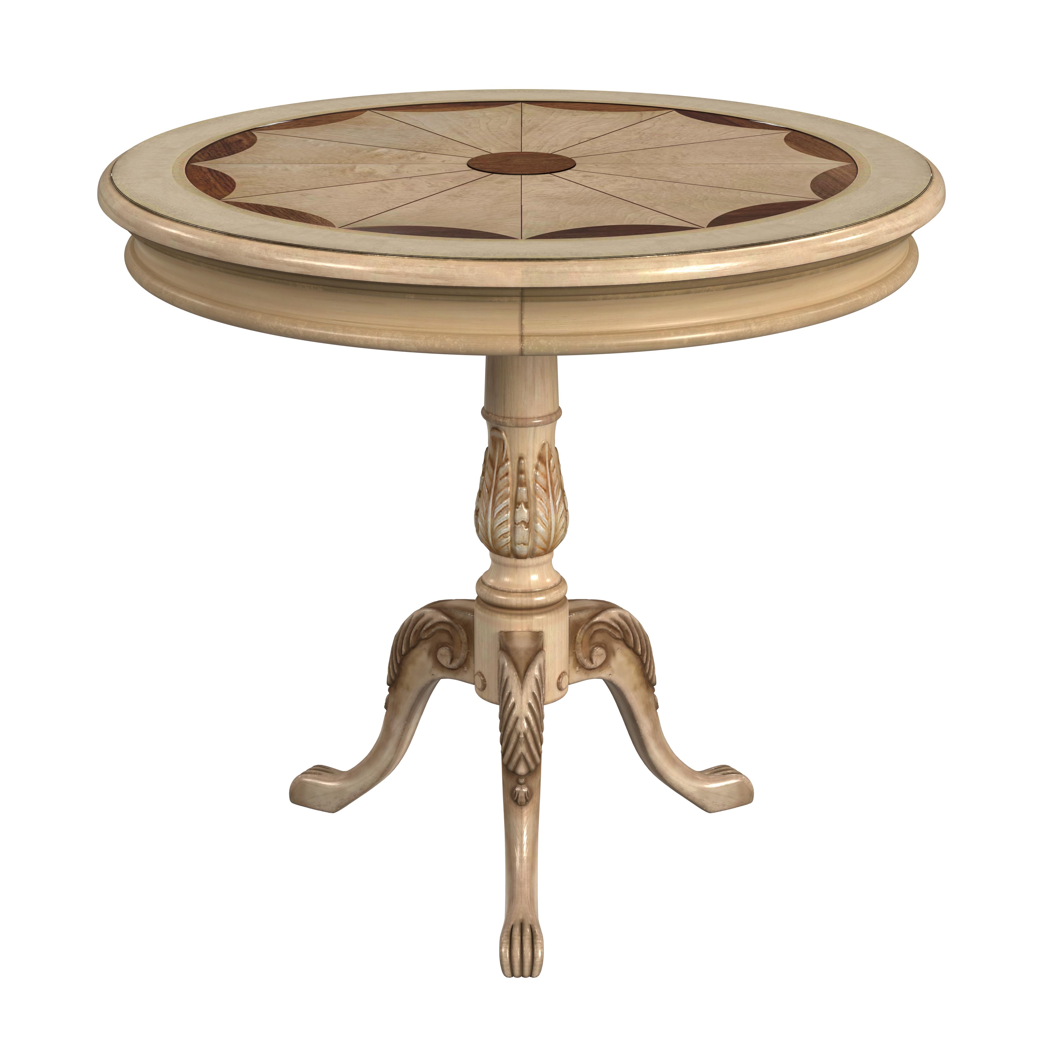Butler Specialty Heritage Carissa Antique Beige 30 Inch Round Pedestal Tabl...