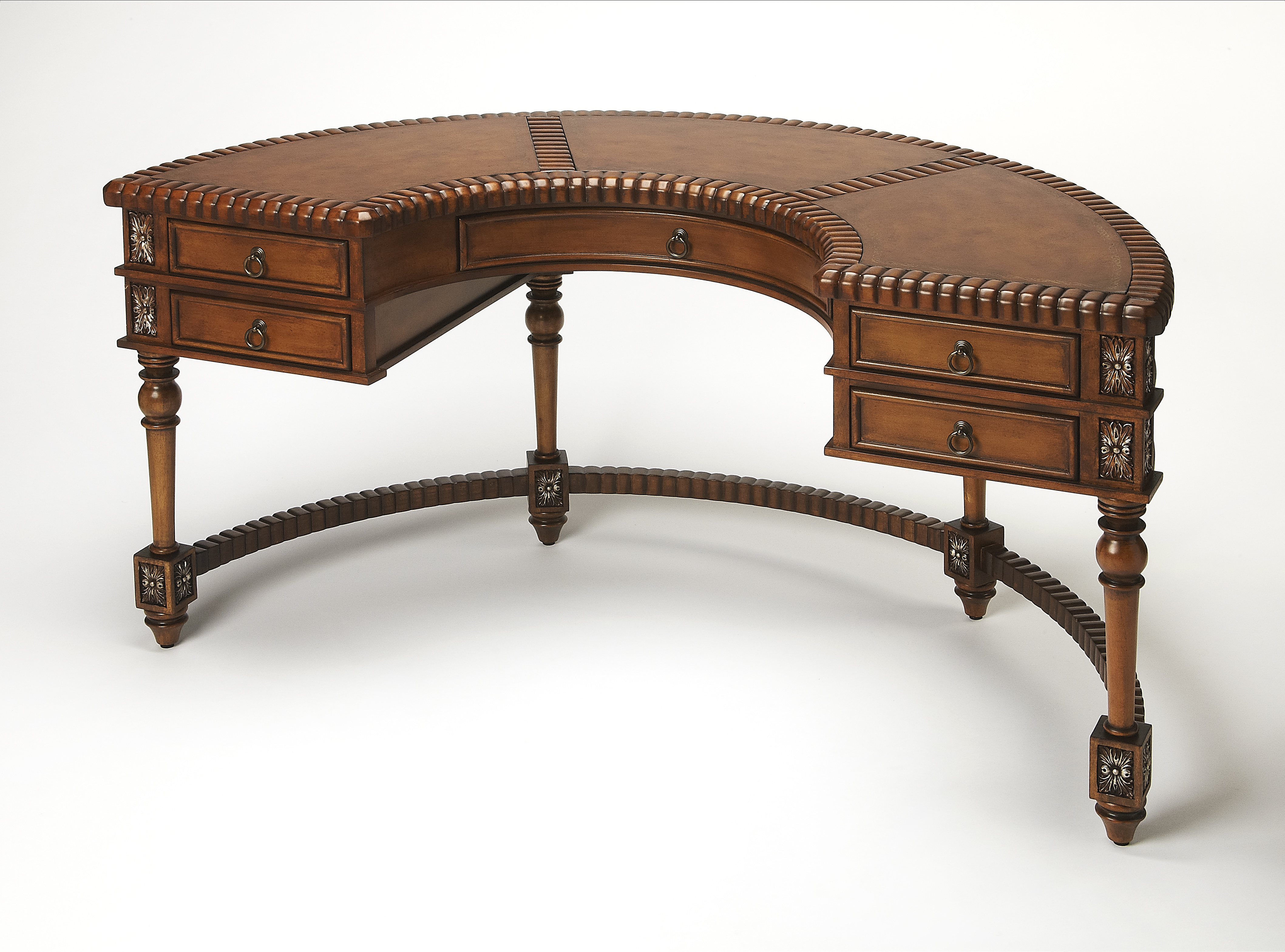 Butler Specialty Connoisseurs Geneva Dark Brown Demilune Desk
