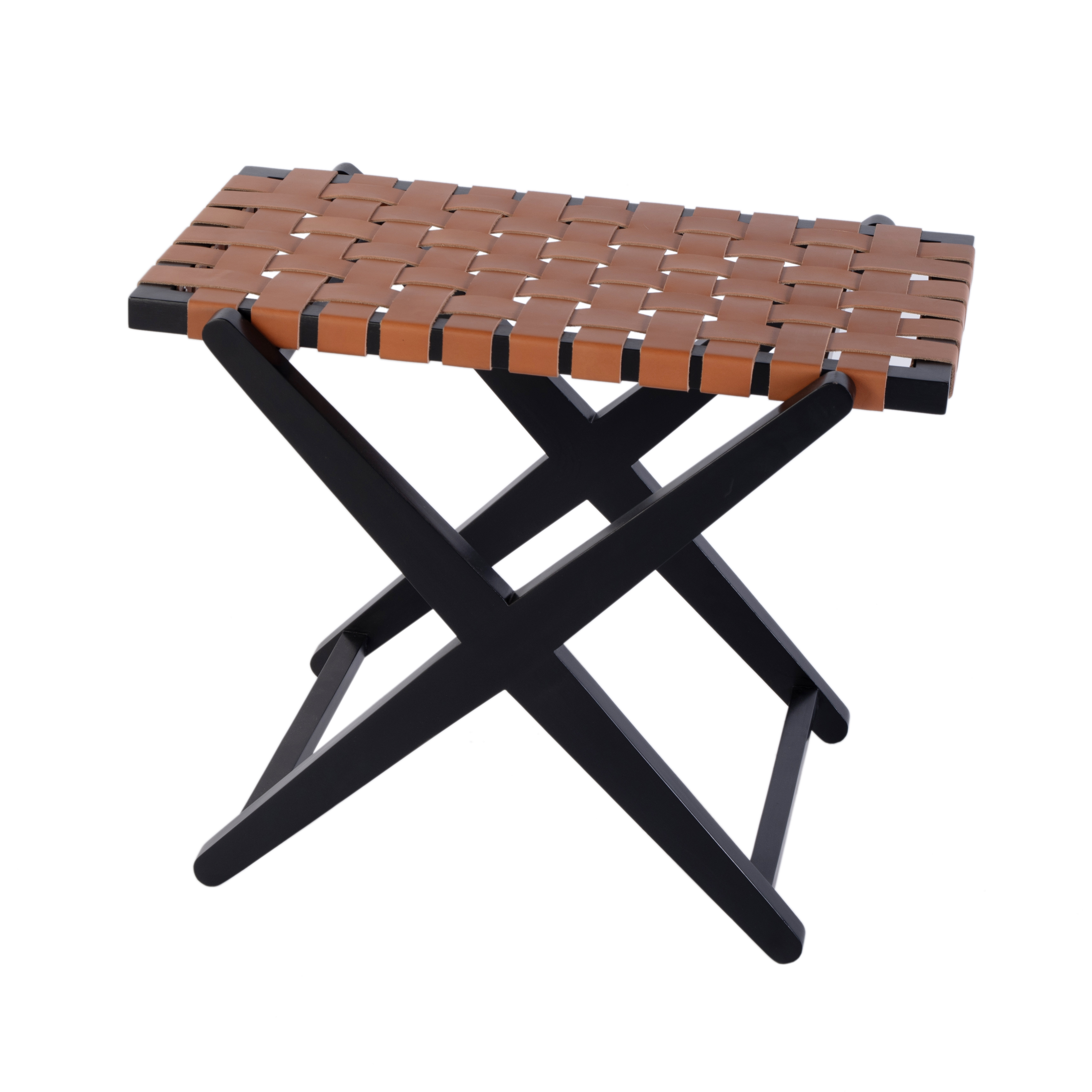 Butler Specialty Cipriani Orange Black Luggage Rack