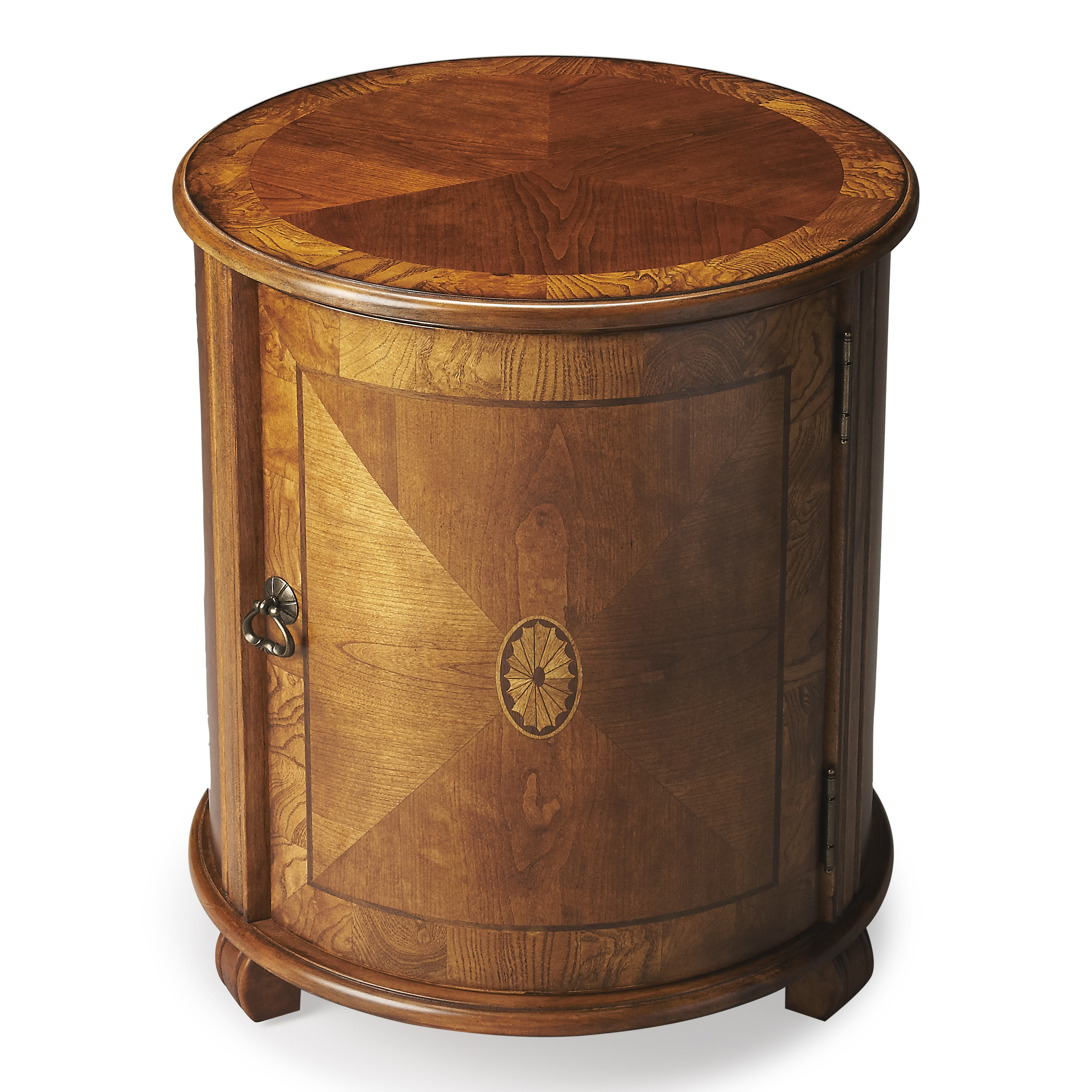 Butler Specialty Lawrie Medium Brown Drum Side Table