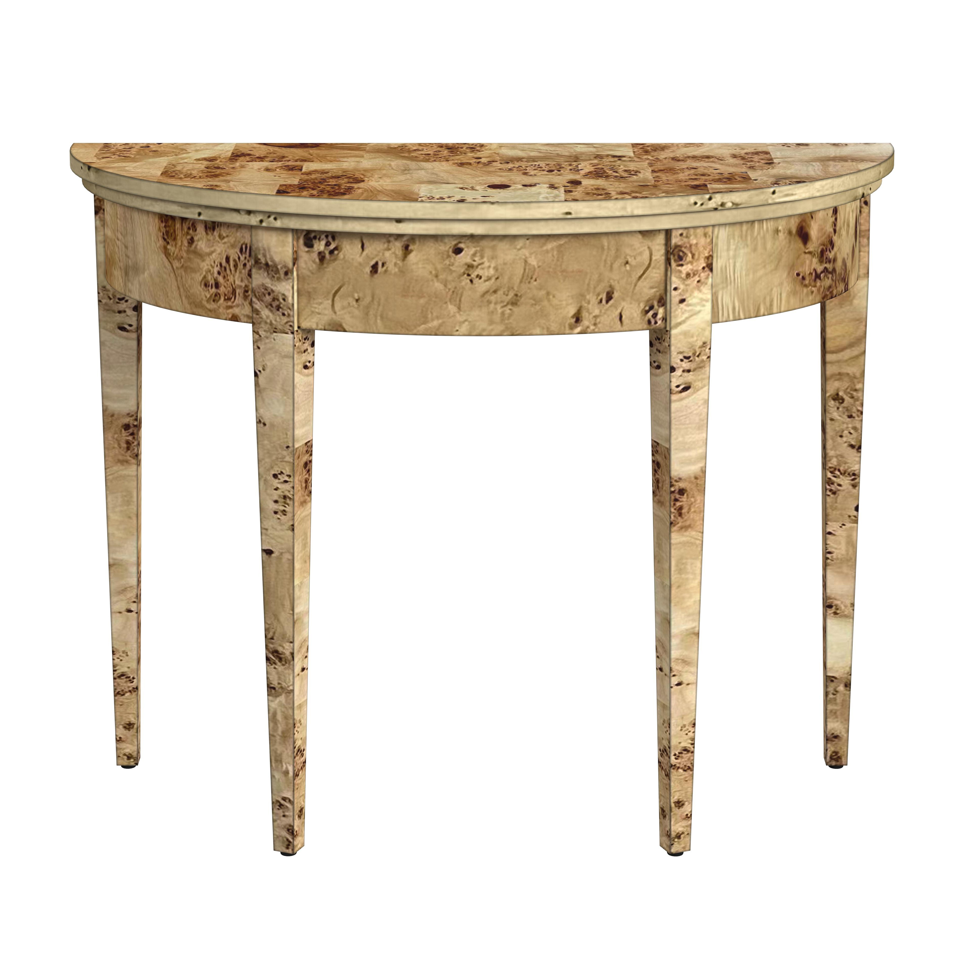 Butler Specialty Hampton Light Brown Demilune 36 Inch Console Table