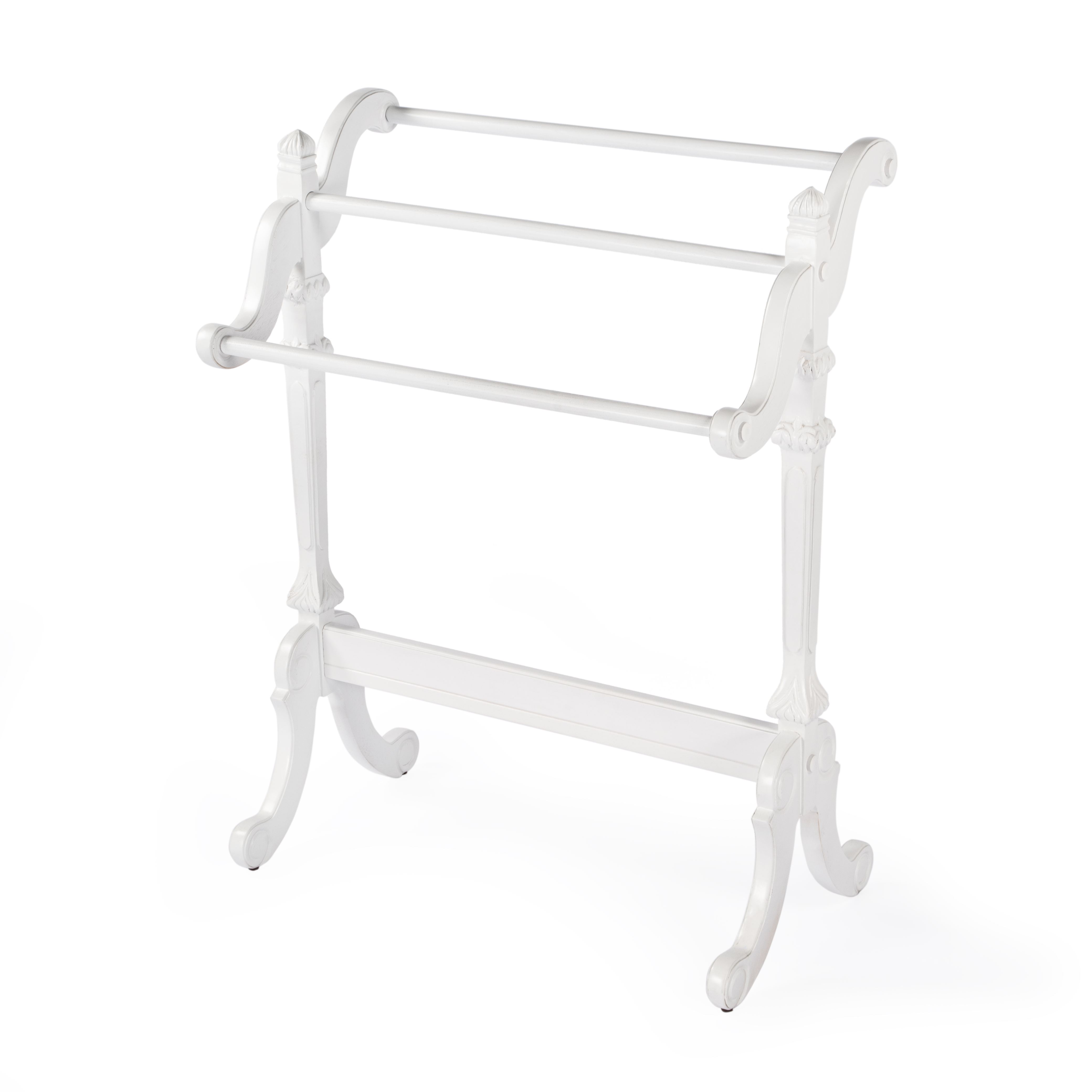 Butler Specialty Newhouse White Blanket Stand BSF-1910222 Butler Specialty Newhouse White Blanket Stand BSF-1910222