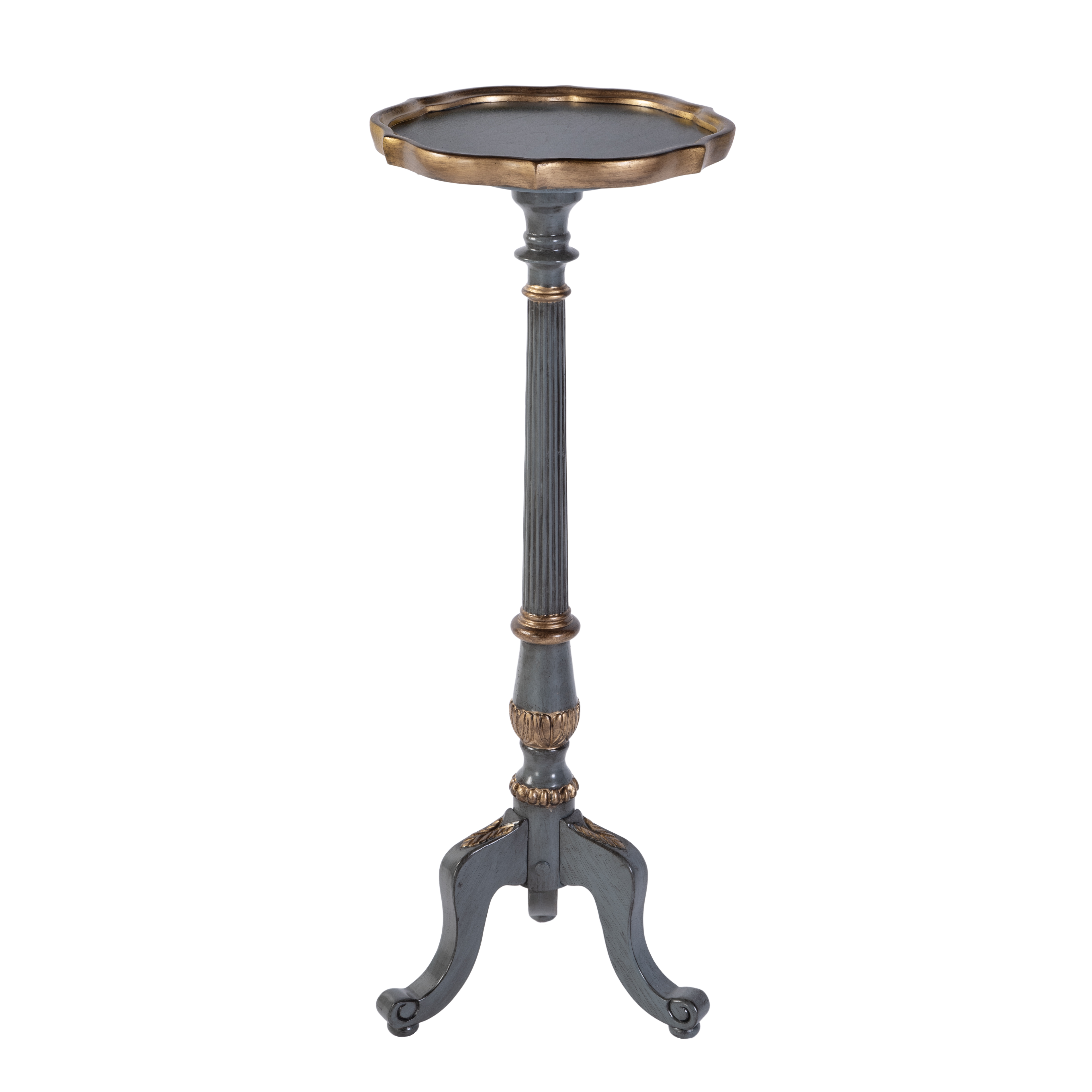 Butler Specialty Chatsworth Pastel Blue Round Plant Stand