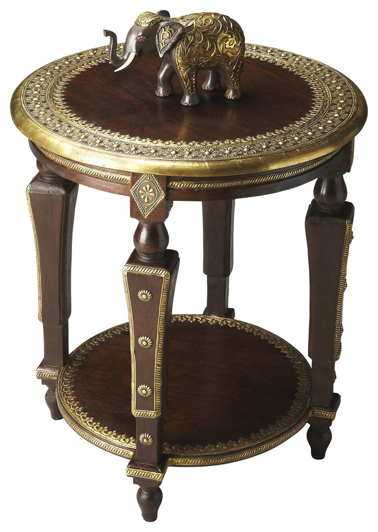 Butler Specialty Artifacts Ranthore Dark Brown Side Table