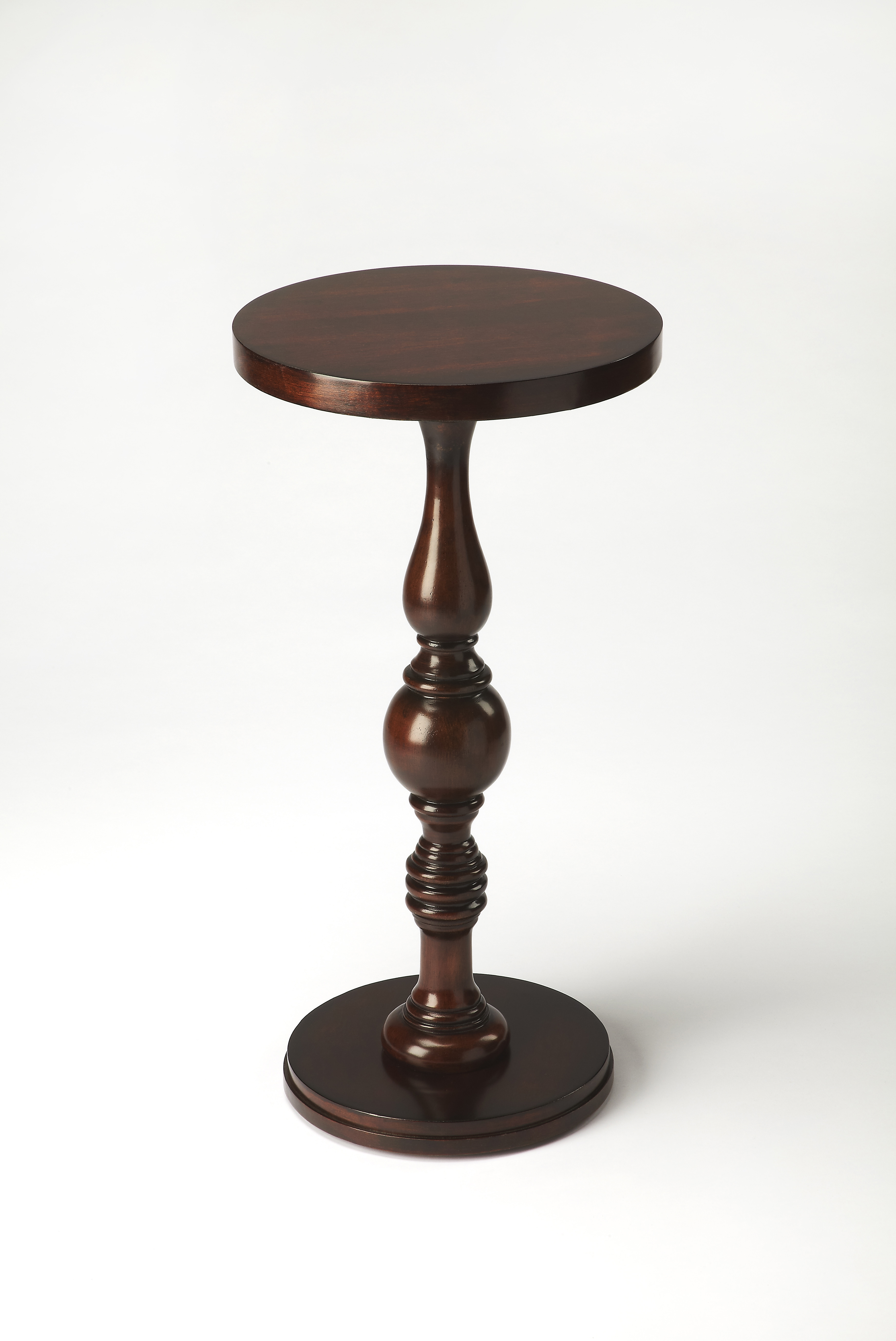 Butler Specialty Camilla Dark Brown Pedestal Side Table