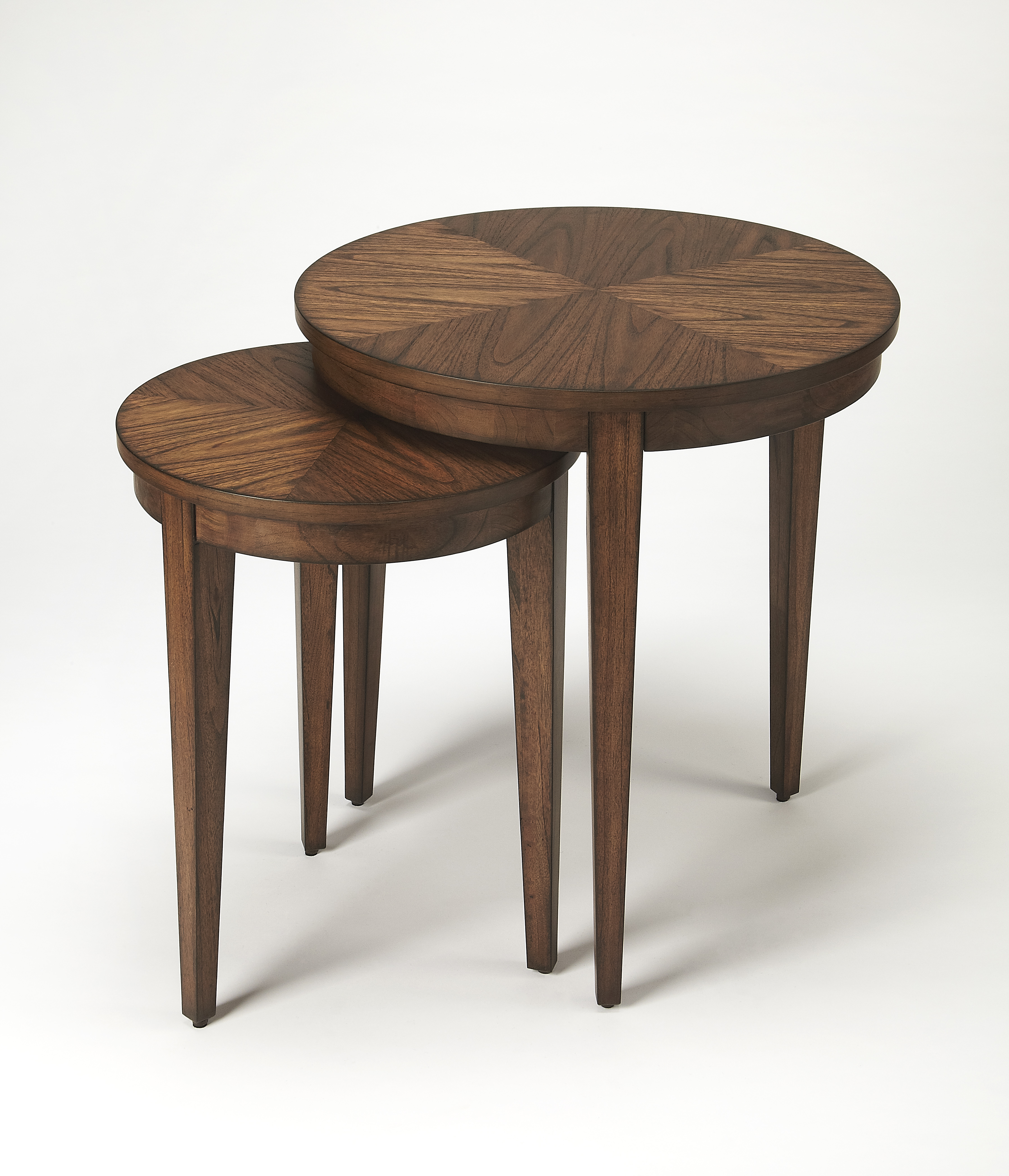 Butler Specialty Lacey Dark Brown 24 Inch Round Nesting Tables