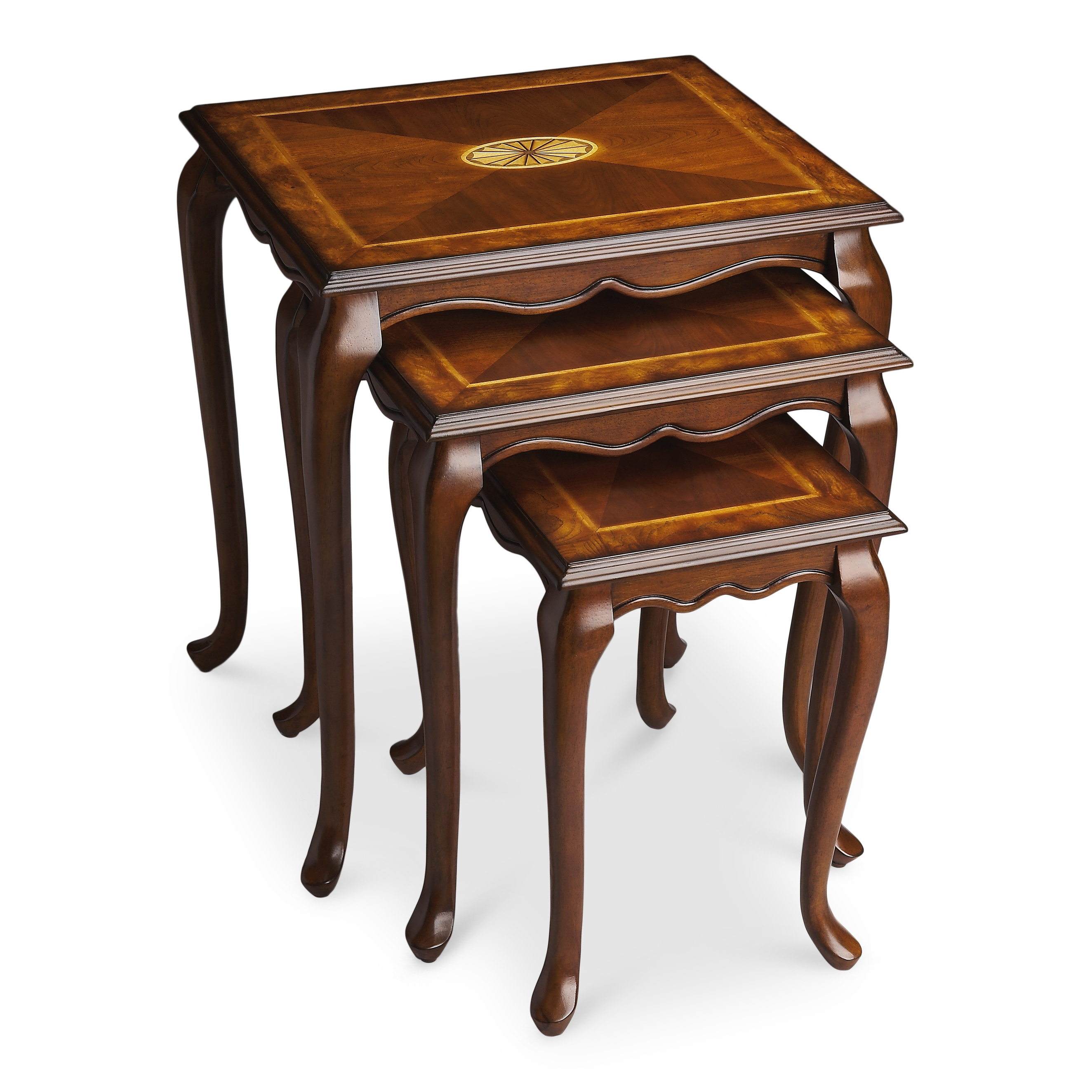 Butler Specialty Thatcher Medium Brown Nesting Tables