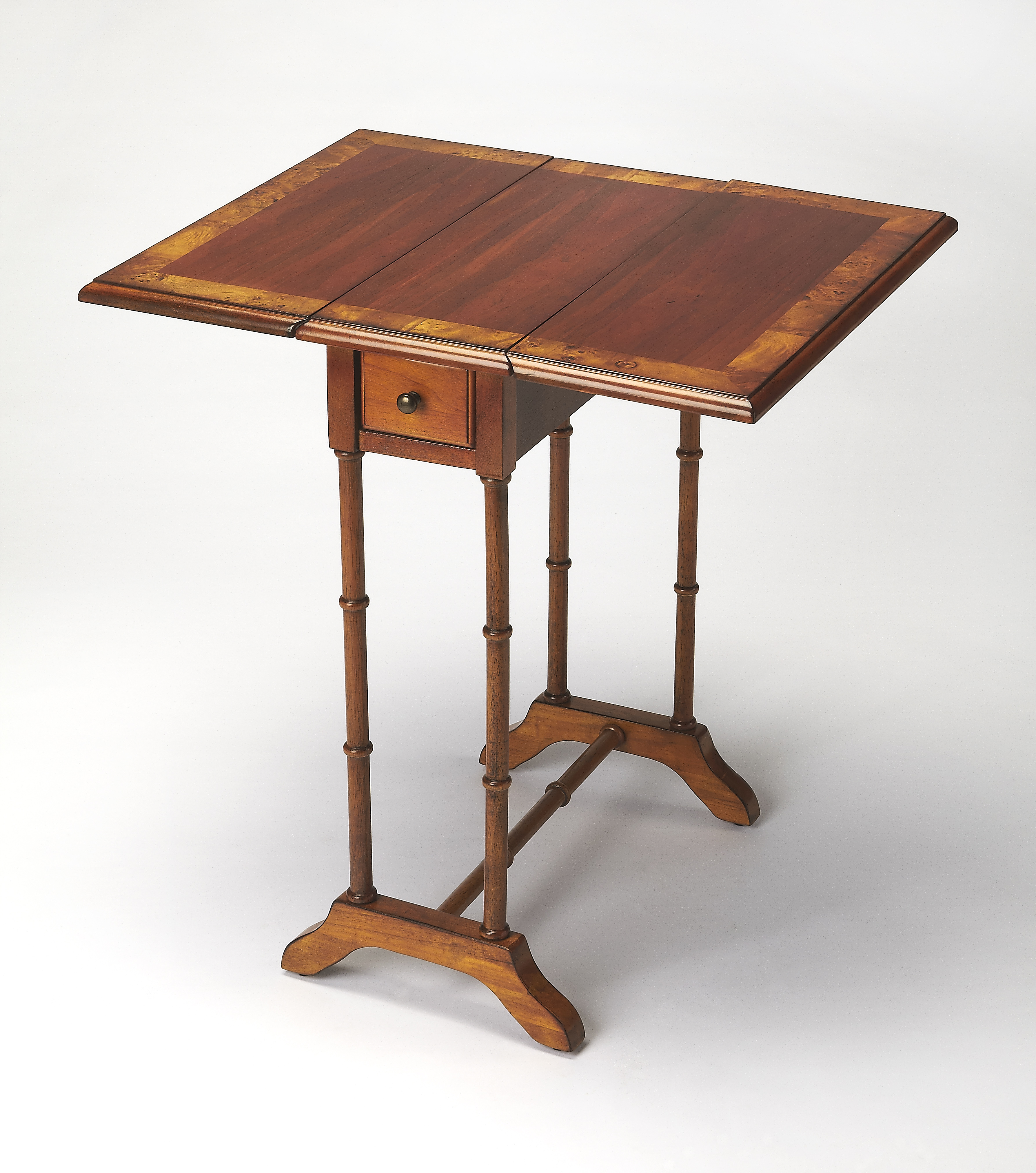 Butler Specialty Darrow Medium Brown Olive Ash Drop Leaf Accent Table