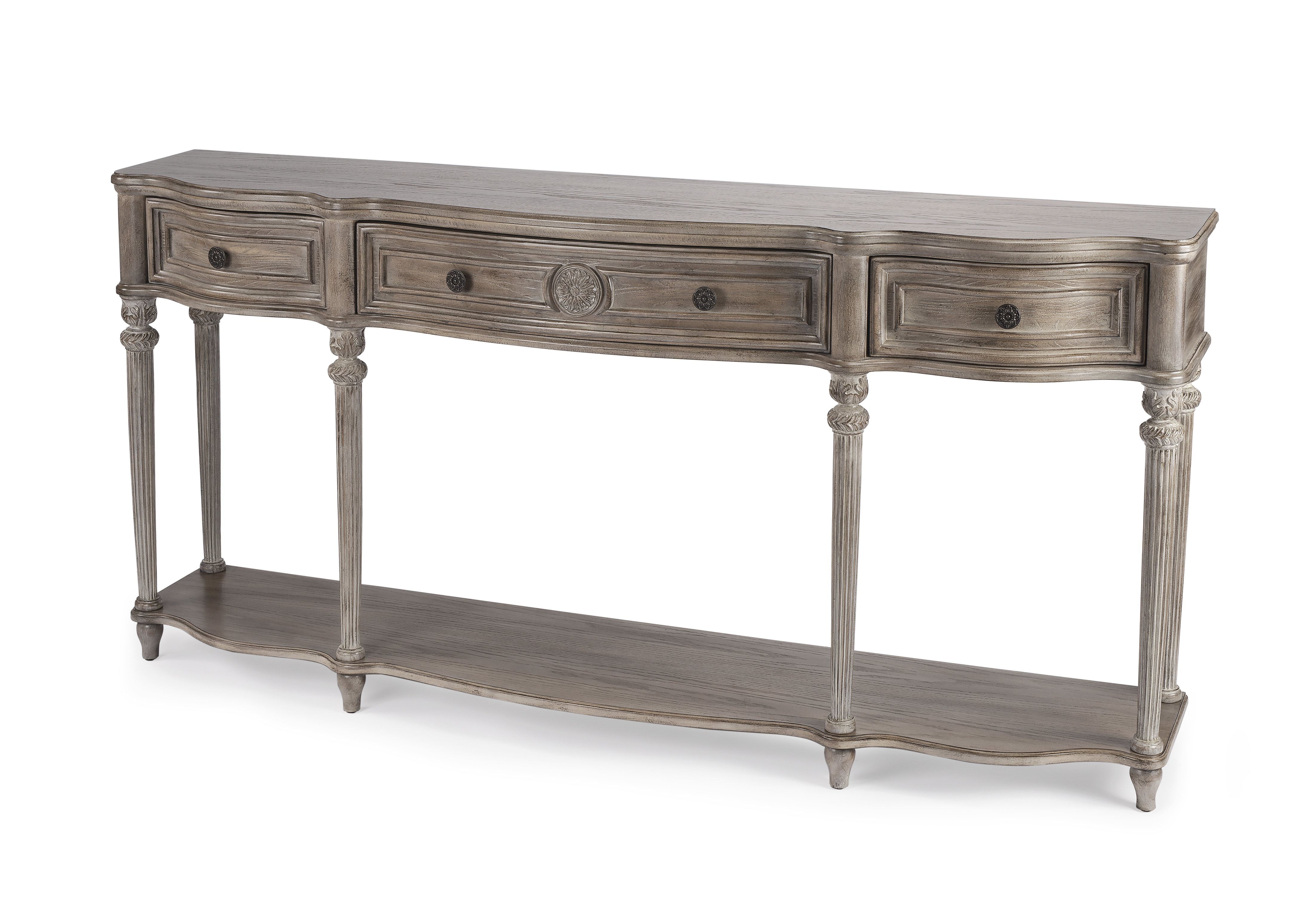 Butler Specialty Peyton Gray Natural Console Table